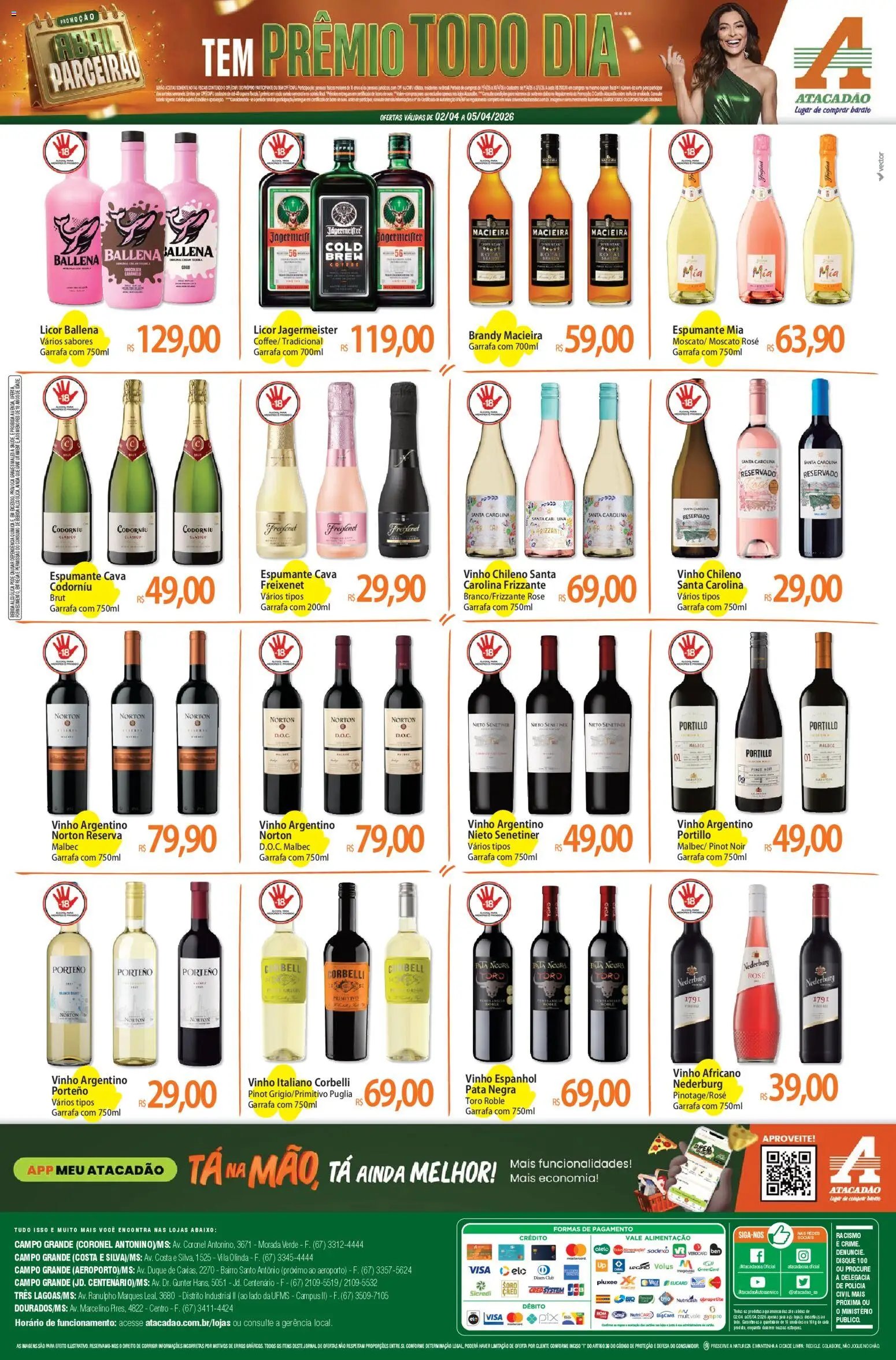 Atacadão folheto a partir de 02/04/2026 Atacadão ofertas - MS (2026-04-02 - 2026-04-05)