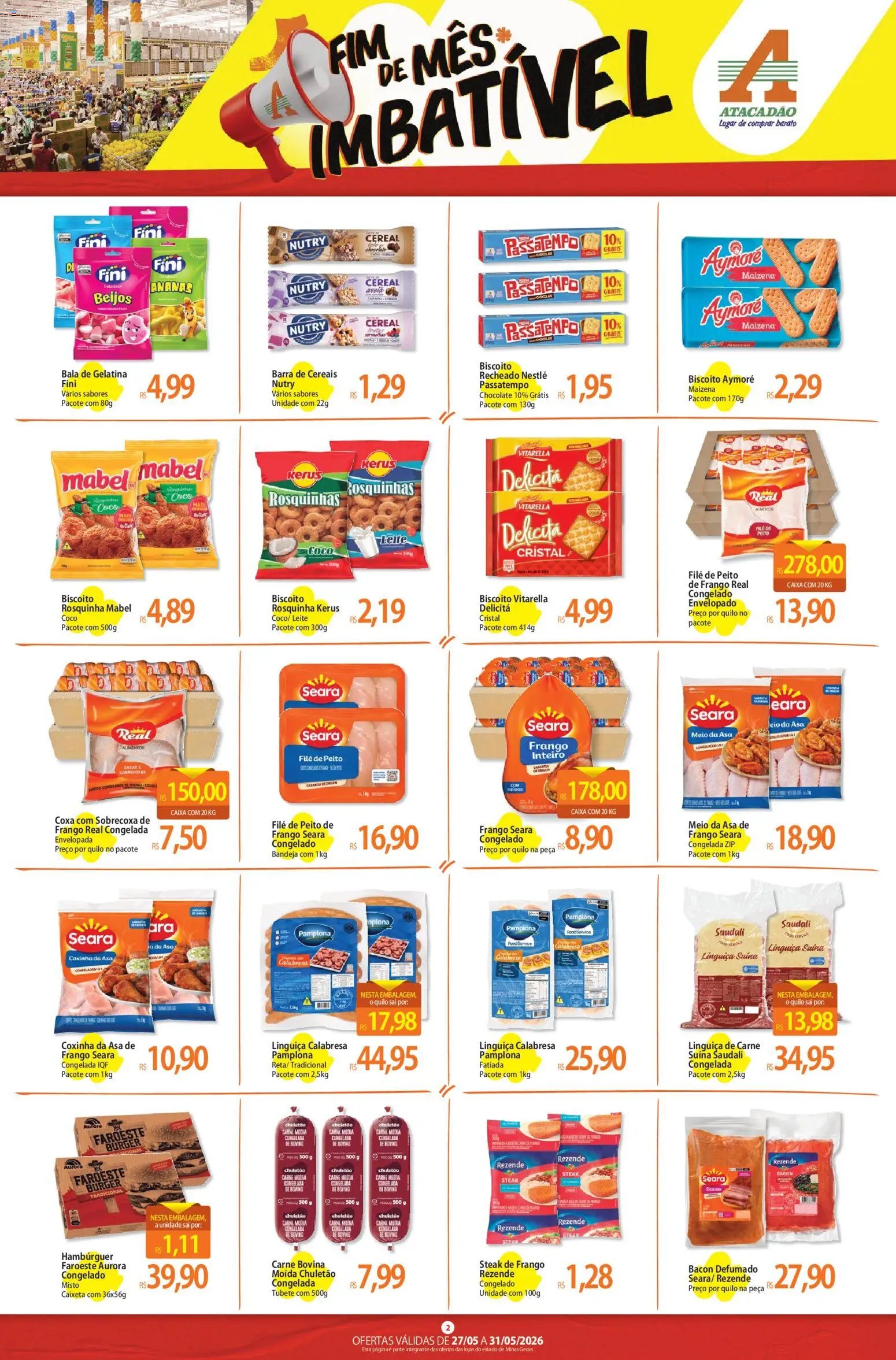 Atacadão folheto a partir de 27/05/2026 Atacadão ofertas - MG (2026-05-27 - 2026-05-31)