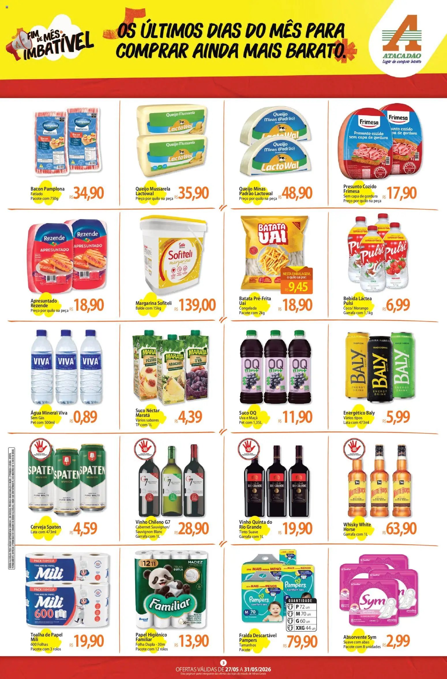Atacadão folheto a partir de 27/05/2026 Atacadão ofertas - MG (2026-05-27 - 2026-05-31)