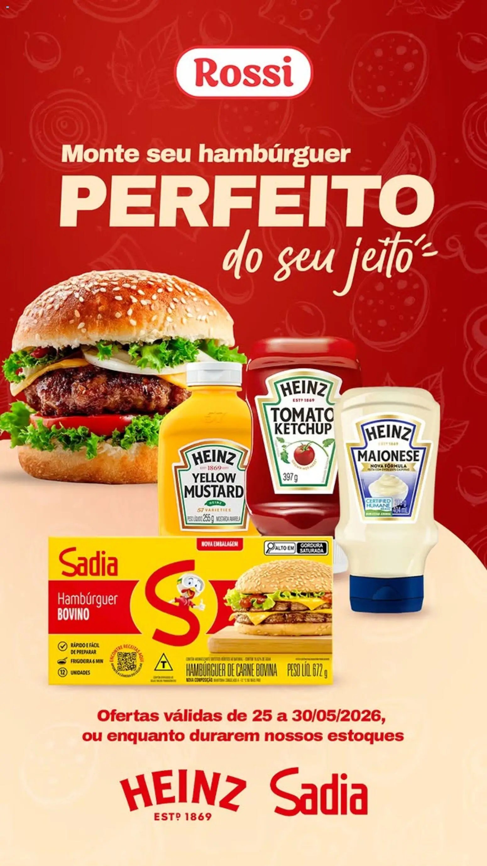 Rossi Supermercados folheto a partir de 25/05/2026 Rossi Supermercados ofertas Hambúrguer (2026-05-25 - 2026-05-30)
