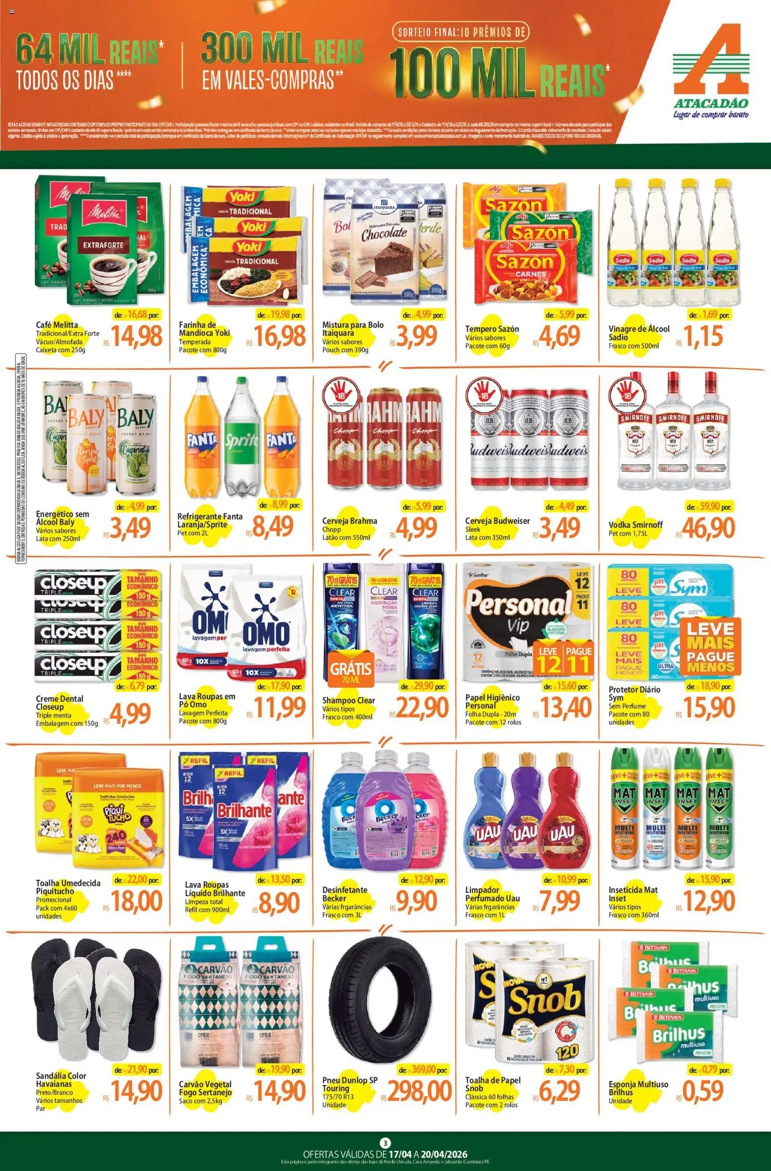 Atacadão folheto a partir de 17/04/2026 Atacadão ofertas - PE (2026-04-17 - 2026-04-20)