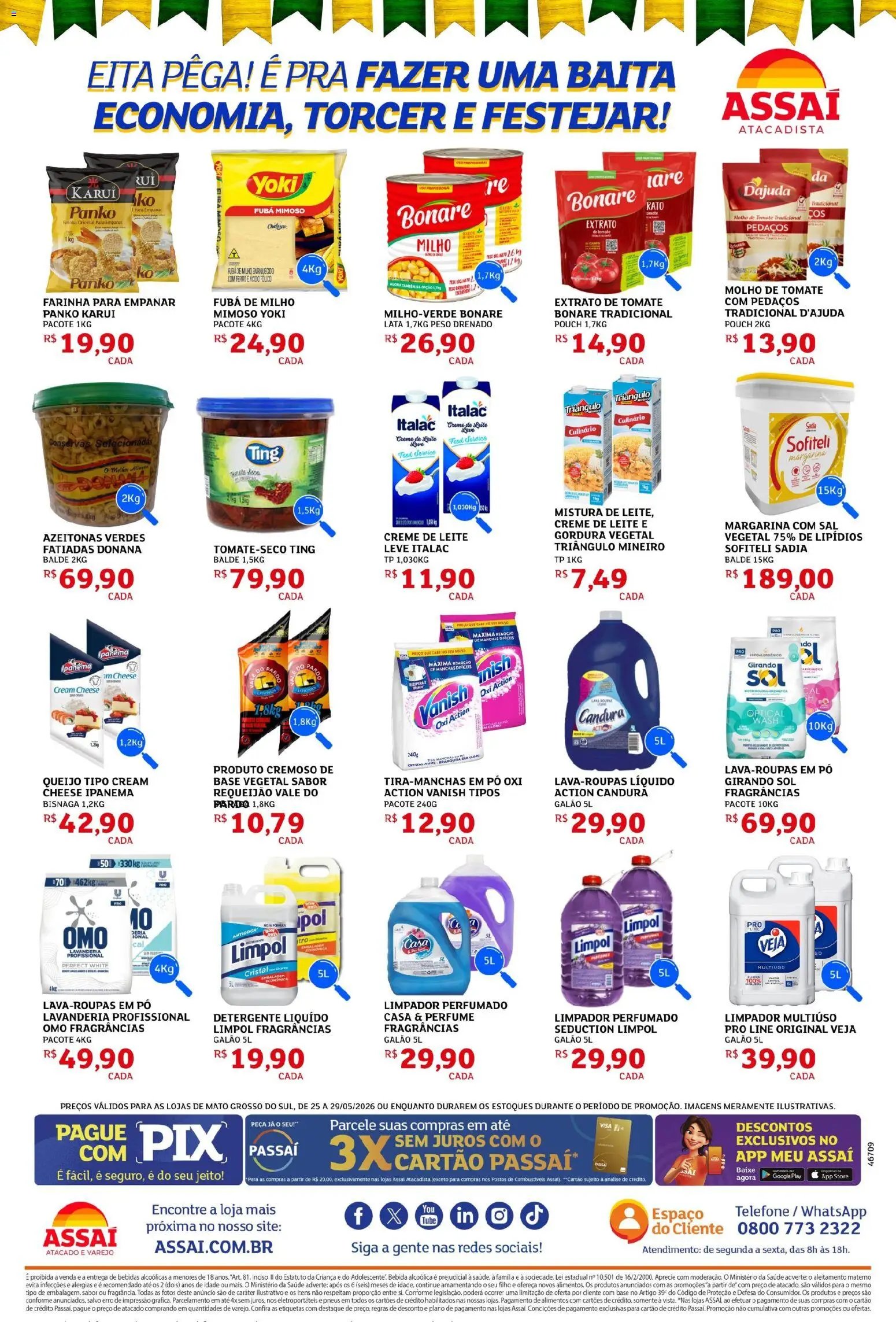 Assaí Atacadista folheto a partir de 25/05/2026 Assaí Atacadista ofertas - MS (2026-05-25 - 2026-05-29)