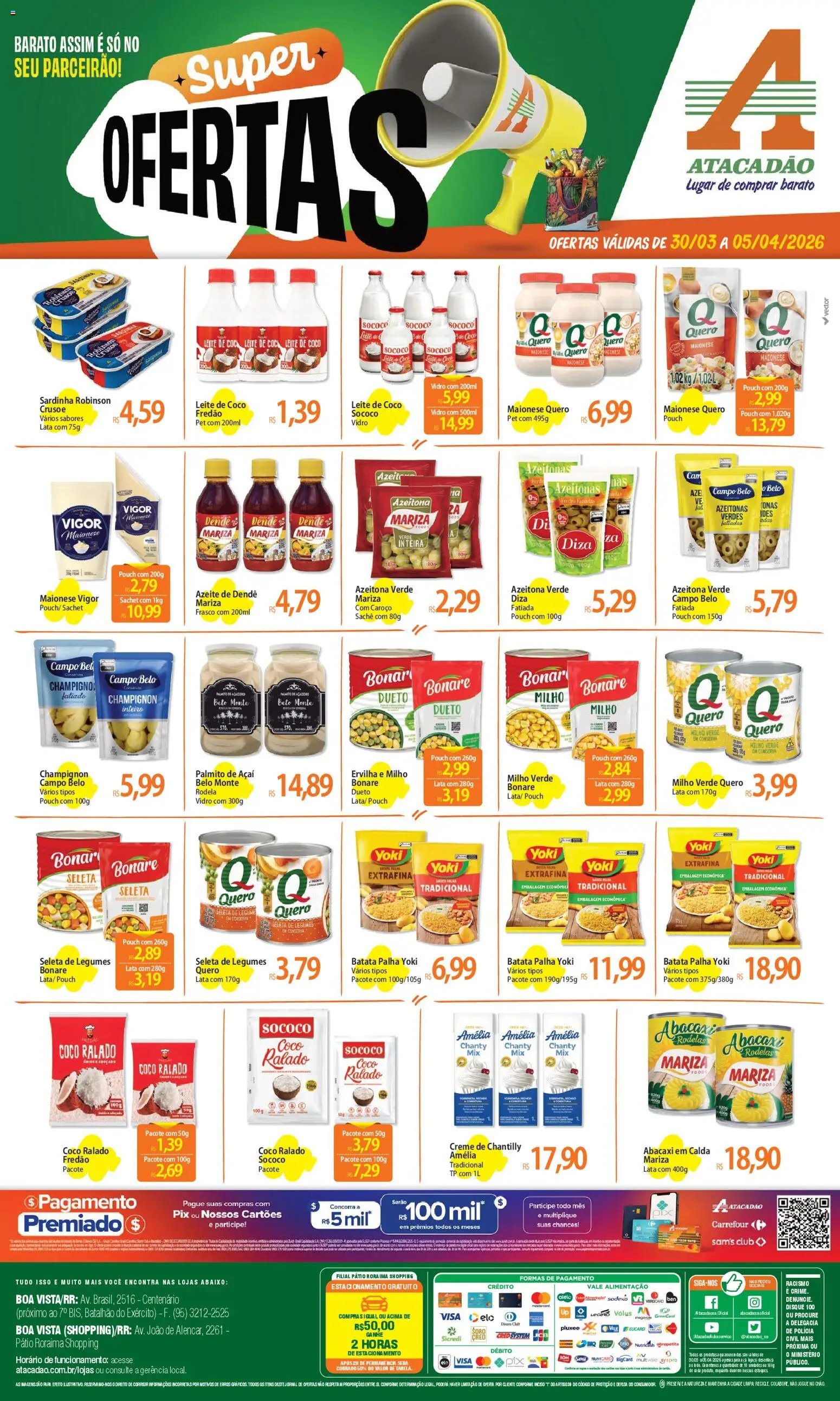 Atacadão folheto a partir de 30/03/2026 Atacadão ofertas - RR (2026-03-30 - 2026-04-05)