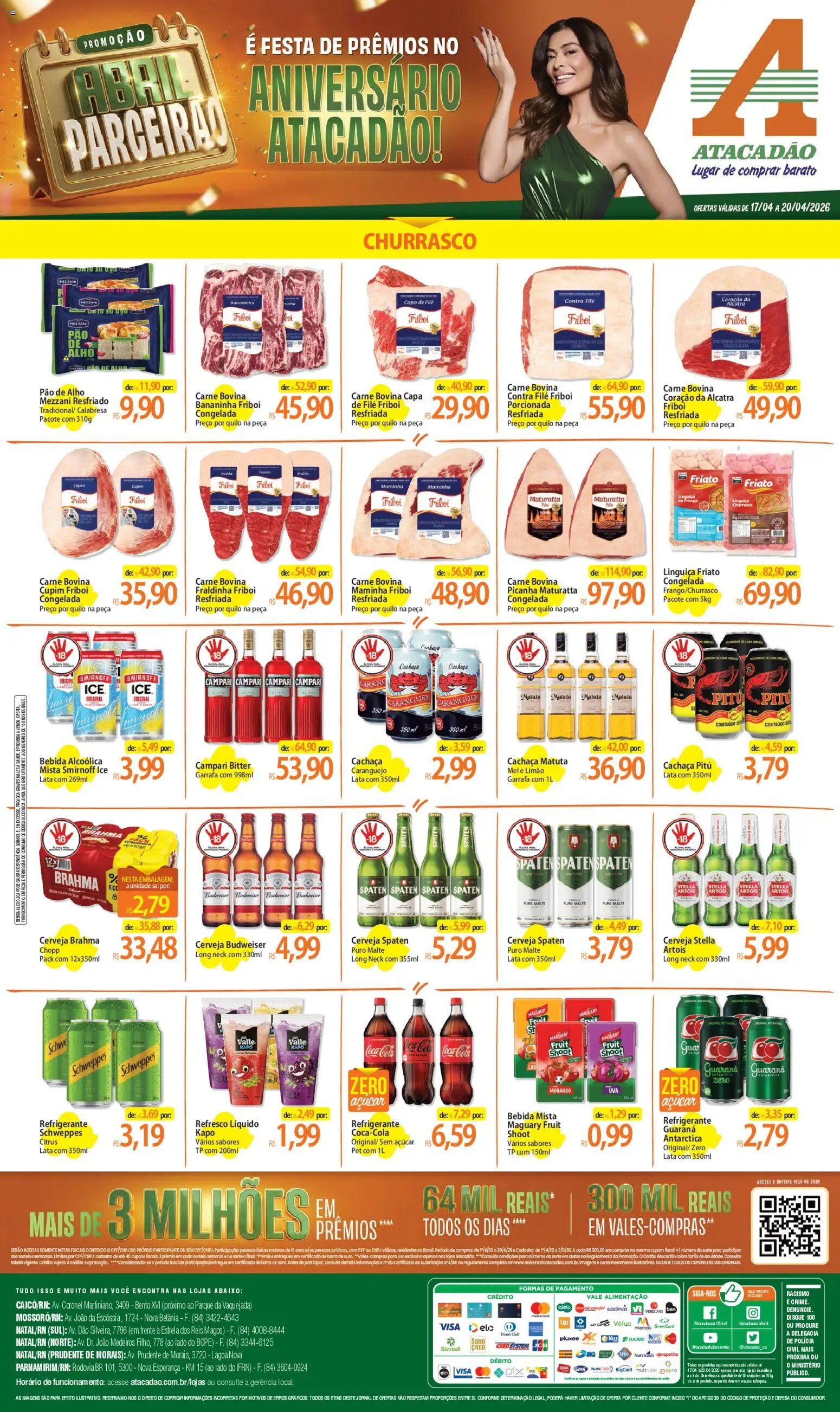 Atacadão folheto a partir de 17/04/2026 Atacadão ofertas - RN (2026-04-17 - 2026-04-20)