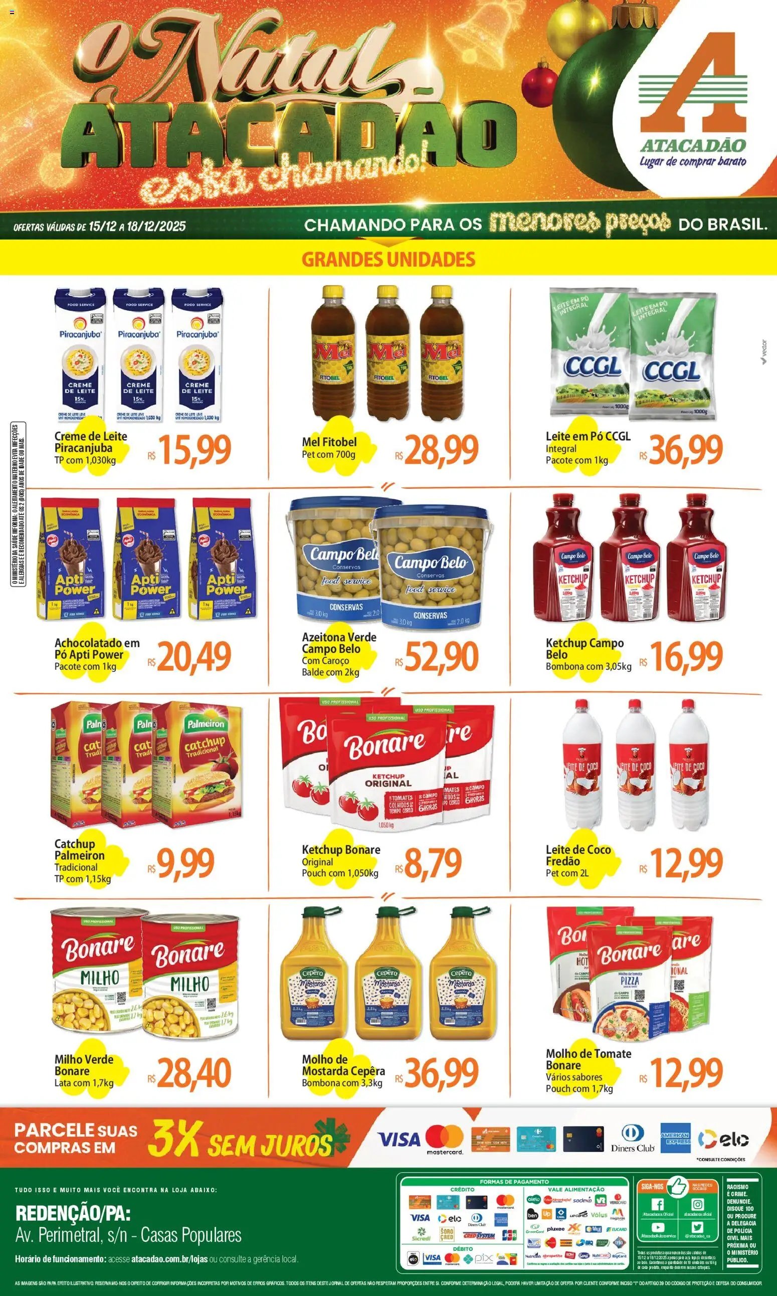 Atacadão folheto a partir de 15/12/2025 Ofertas - PA (2025-12-15 - 2025-12-18)