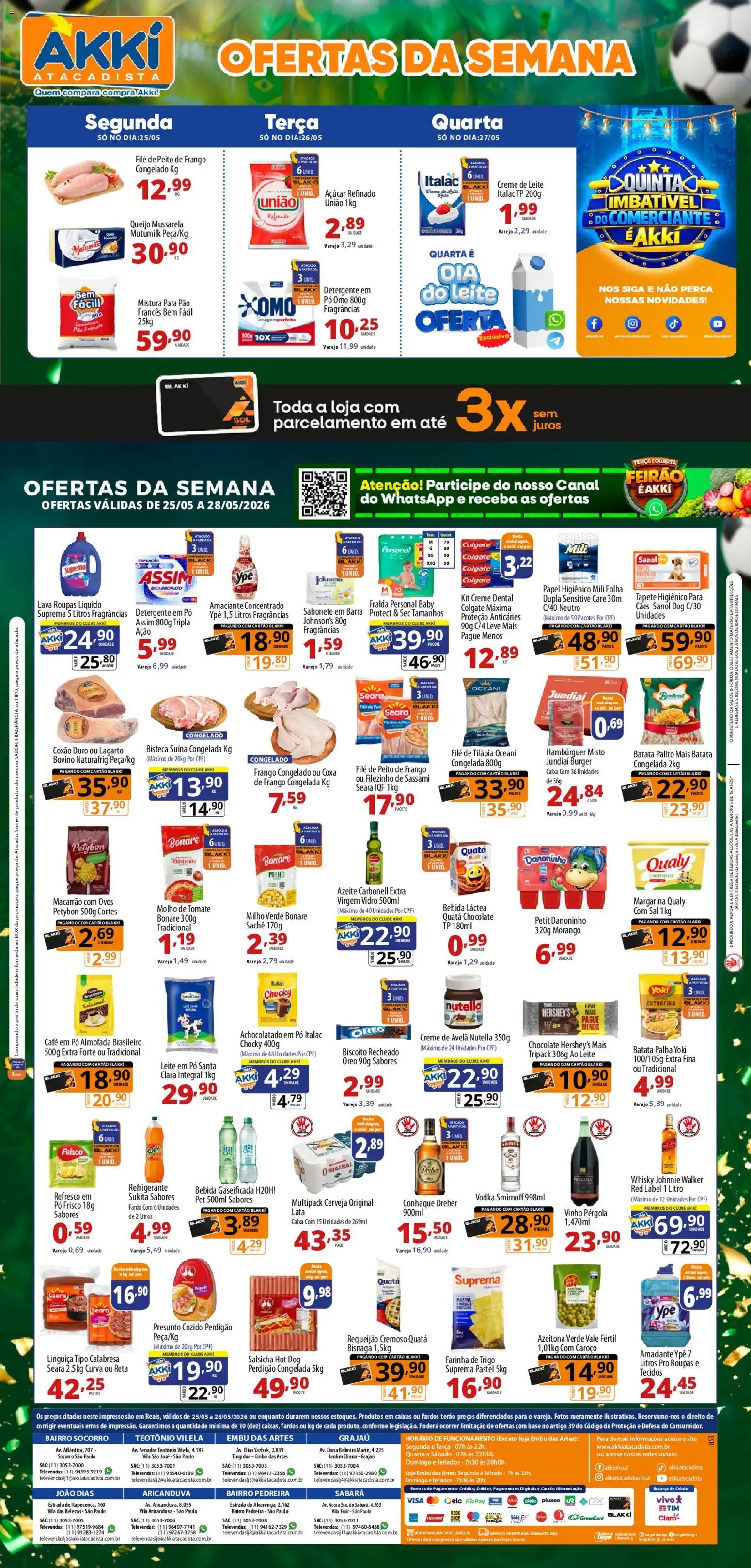 Akki Atacadista folheto a partir de 25/05/2026 Akki Atacadista - Ofertas da semana (2026-05-25 - 2026-05-28)