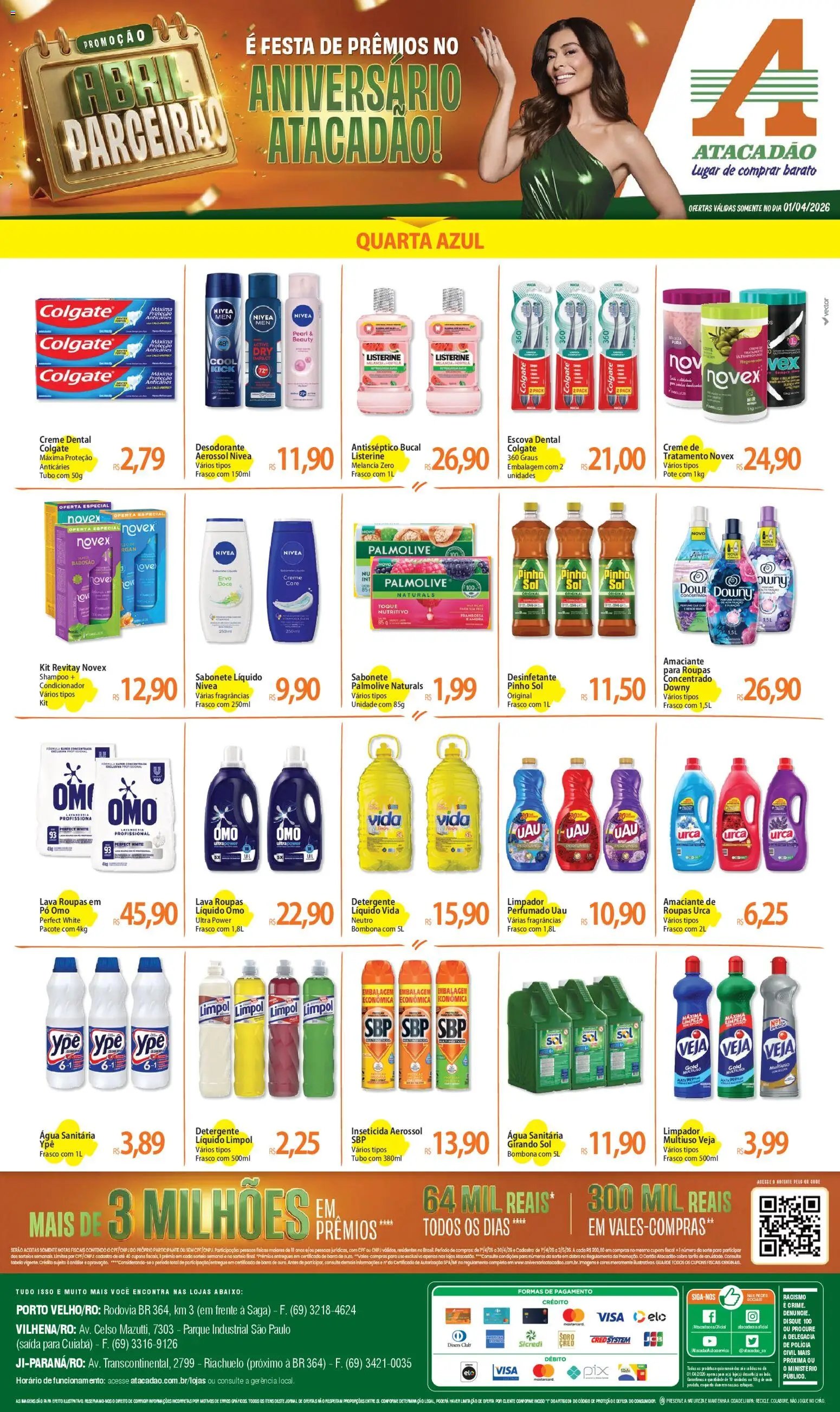Atacadão folheto a partir de 01/04/2026 Atacadão ofertas - RO (2026-04-01 - 2026-04-01)