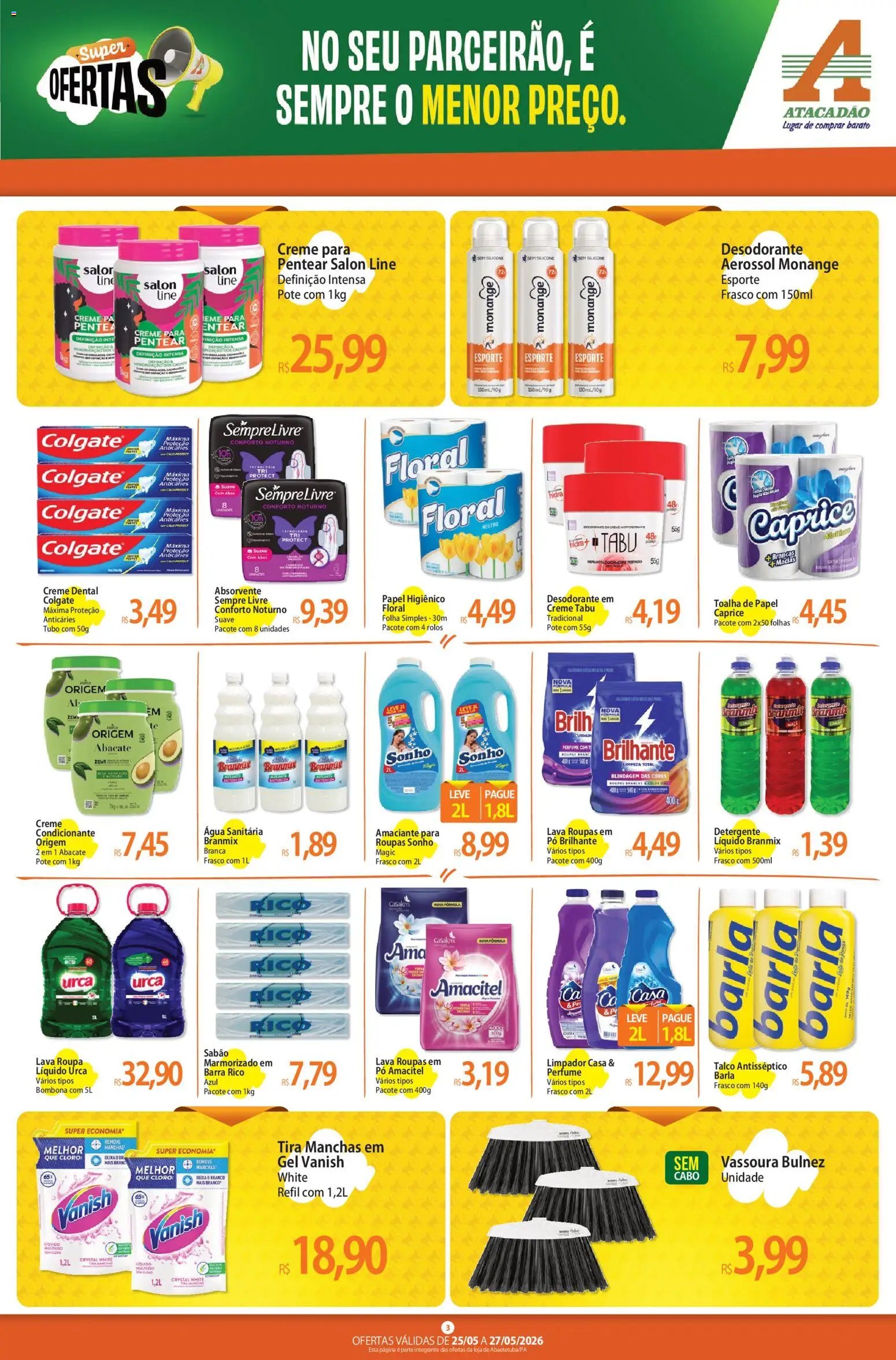 Atacadão folheto a partir de 25/05/2026 Atacadão ofertas - PA (2026-05-25 - 2026-05-27)