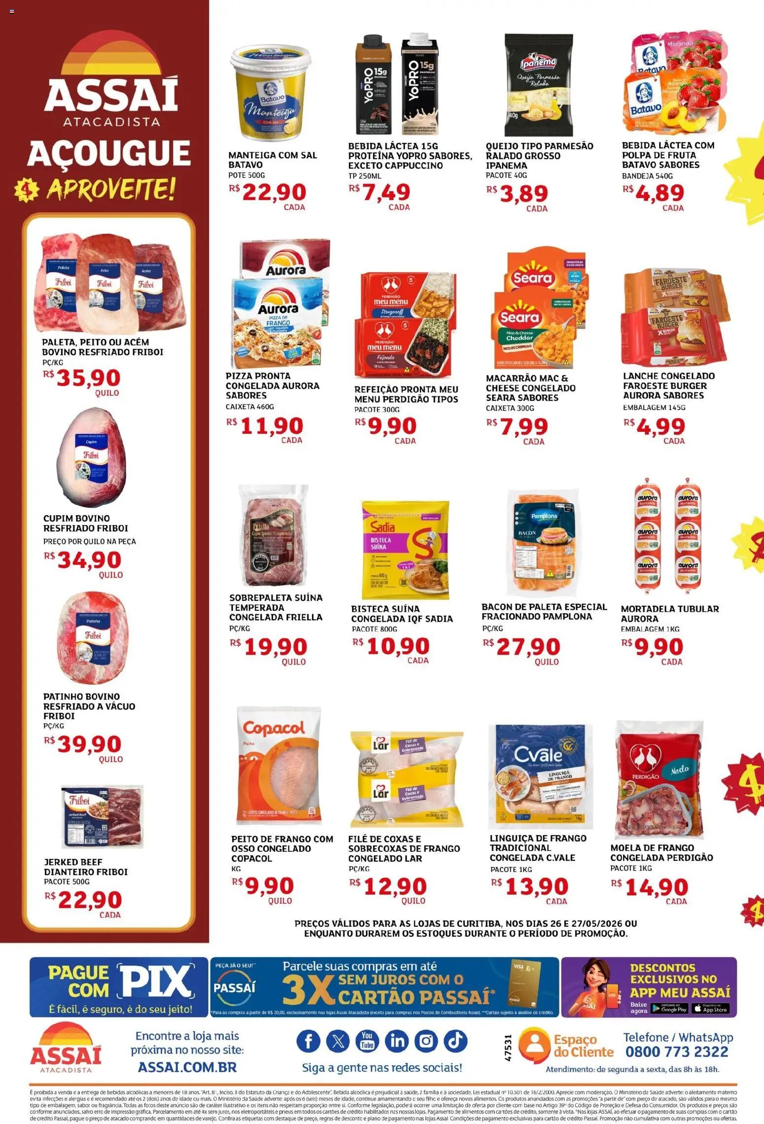 Assaí Atacadista folheto a partir de 26/05/2026 Assaí Atacadista ofertas - PR (2026-05-26 - 2026-05-27)