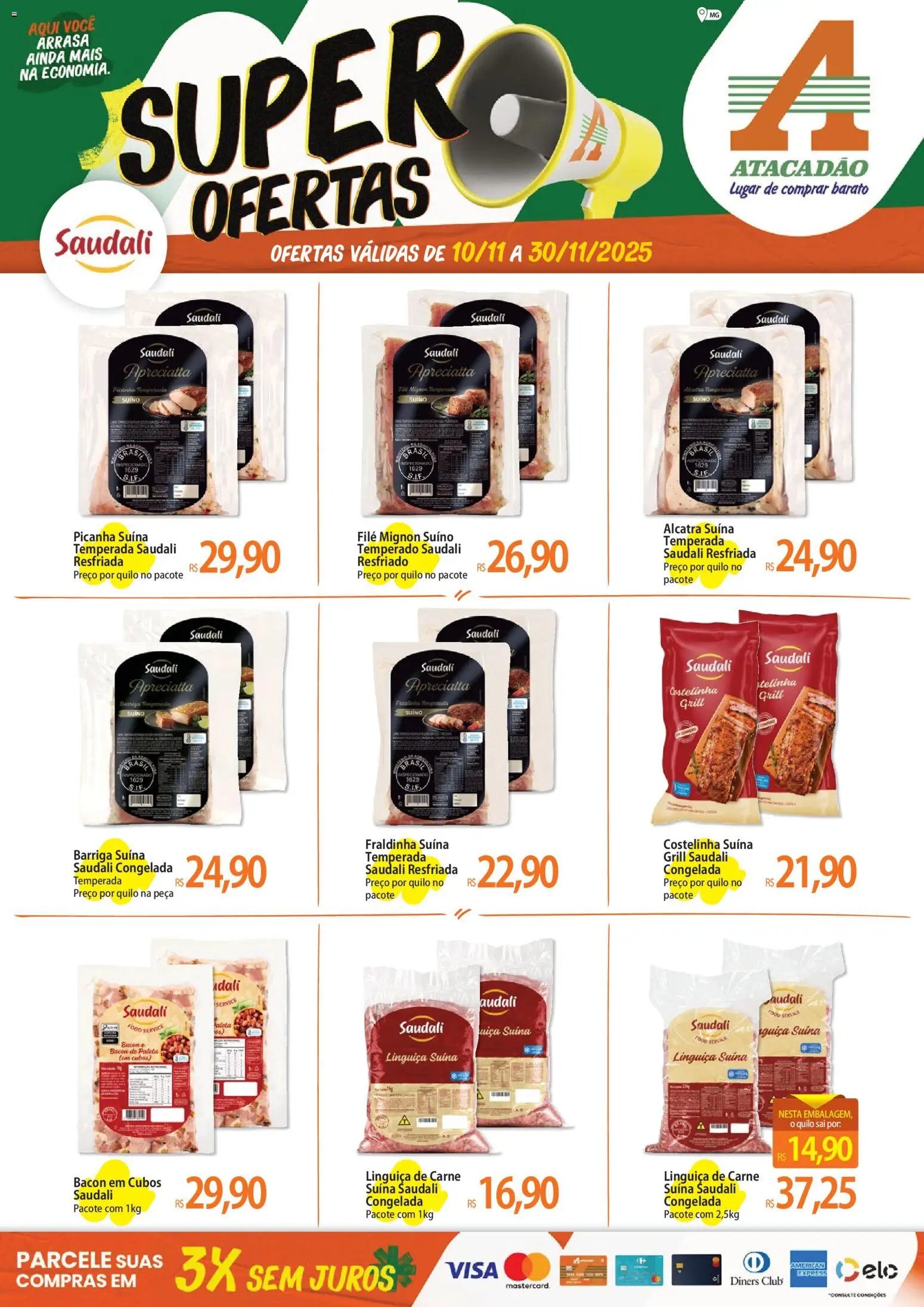Atacadão folheto a partir de 10/11/2025 Ofertas - MG (2025-11-10 - 2025-11-30)