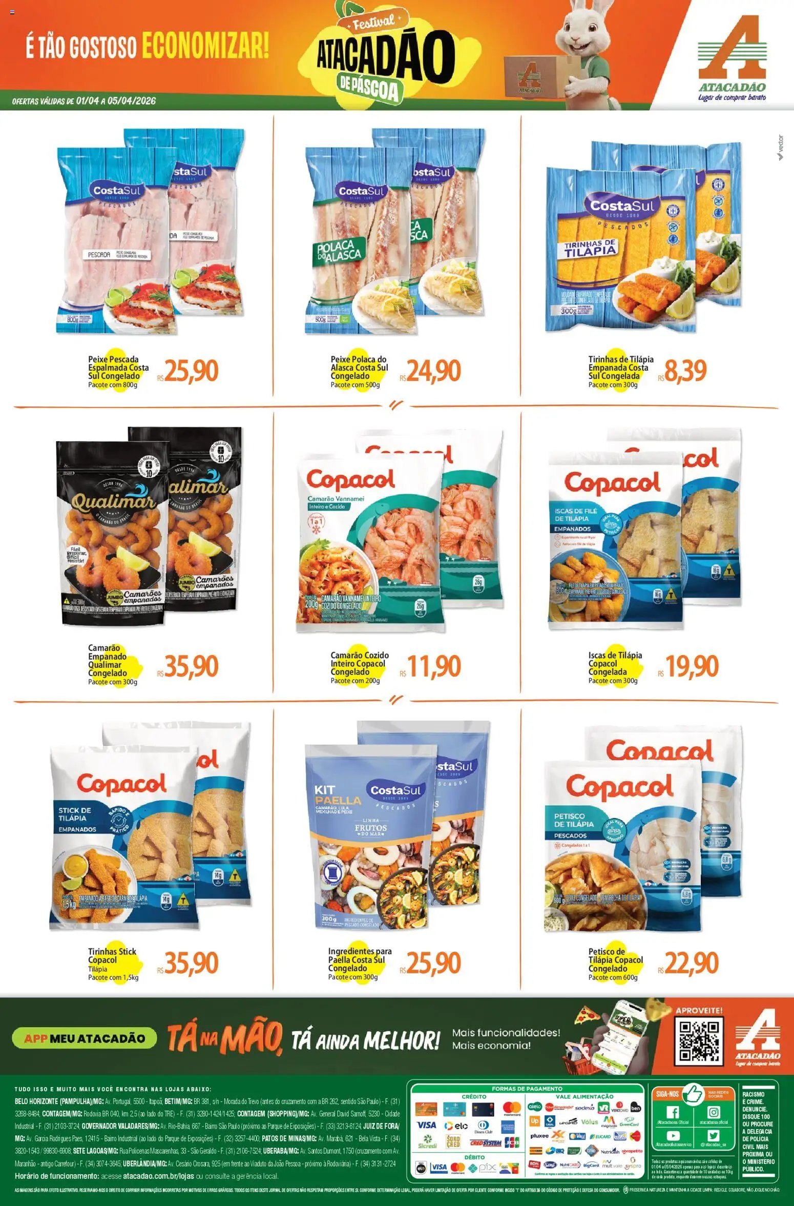 Atacadão folheto a partir de 01/04/2026 Atacadão ofertas - MG (2026-04-01 - 2026-04-05)