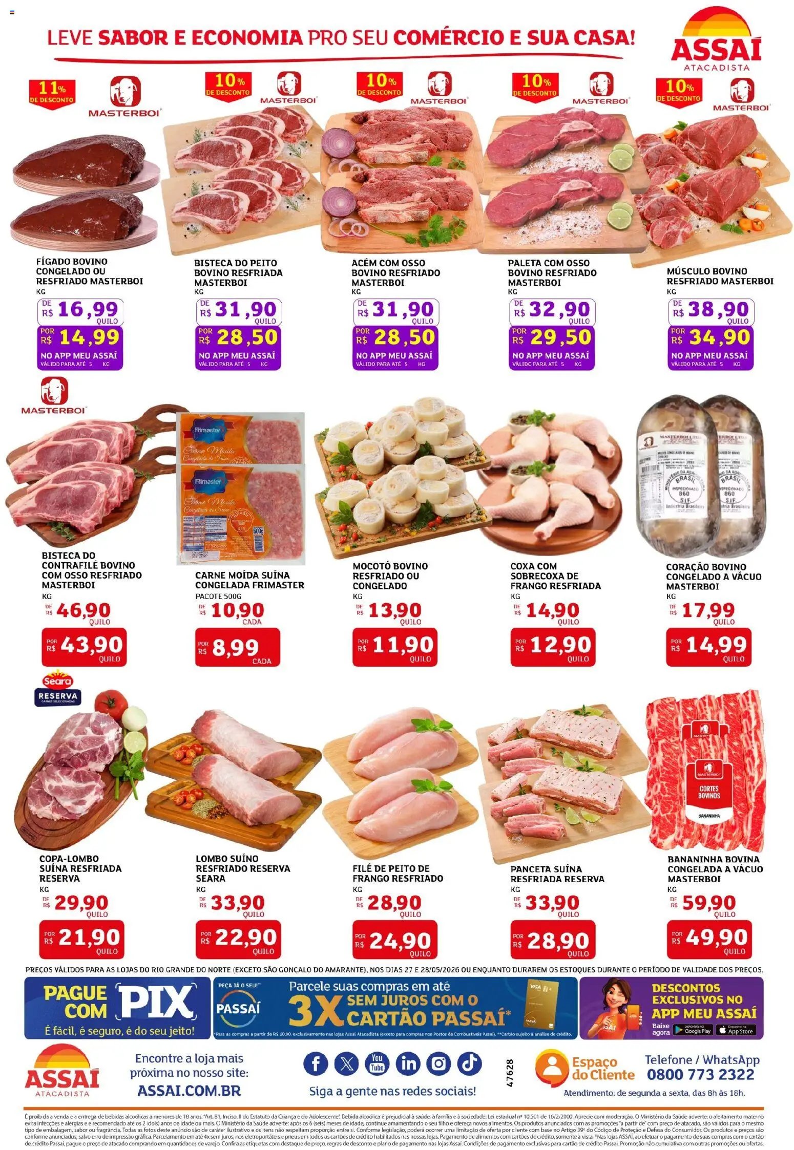 Assaí Atacadista folheto a partir de 27/05/2026 Assaí Atacadista ofertas - RN (2026-05-27 - 2026-05-28)