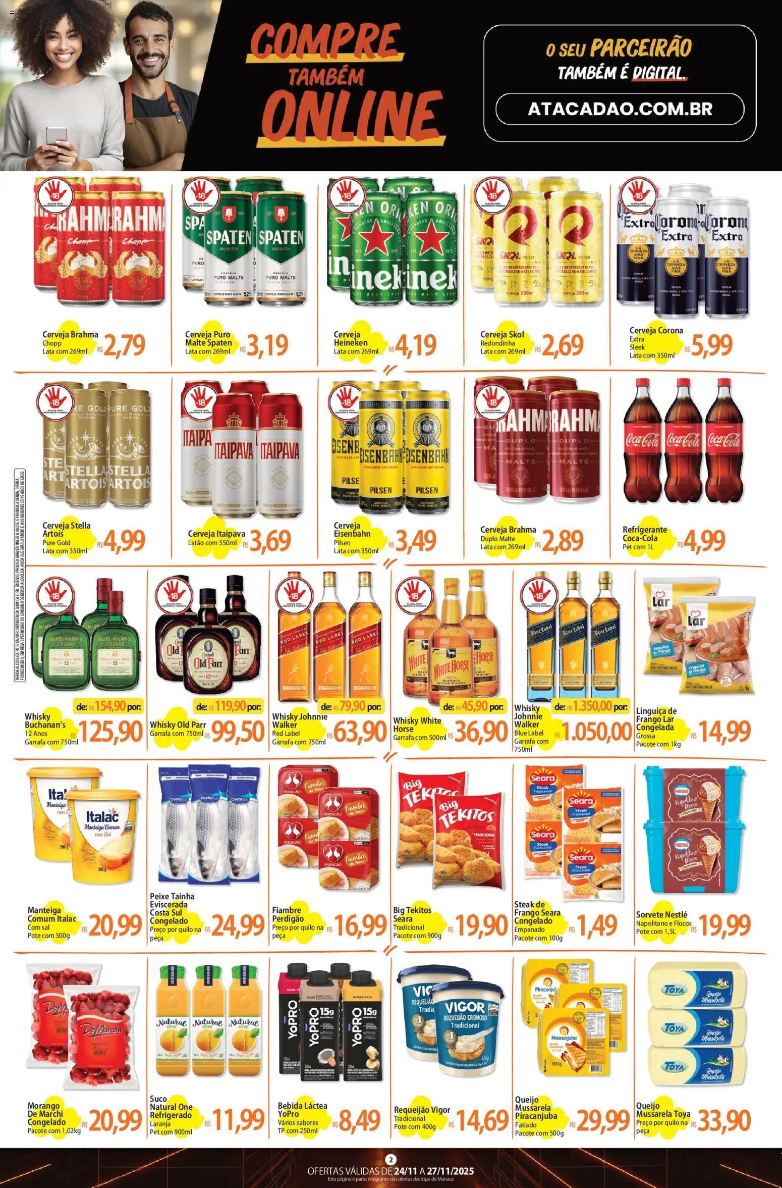 Atacadão folheto a partir de 24/11/2025 Ofertas - AM (2025-11-24 - 2025-11-27)