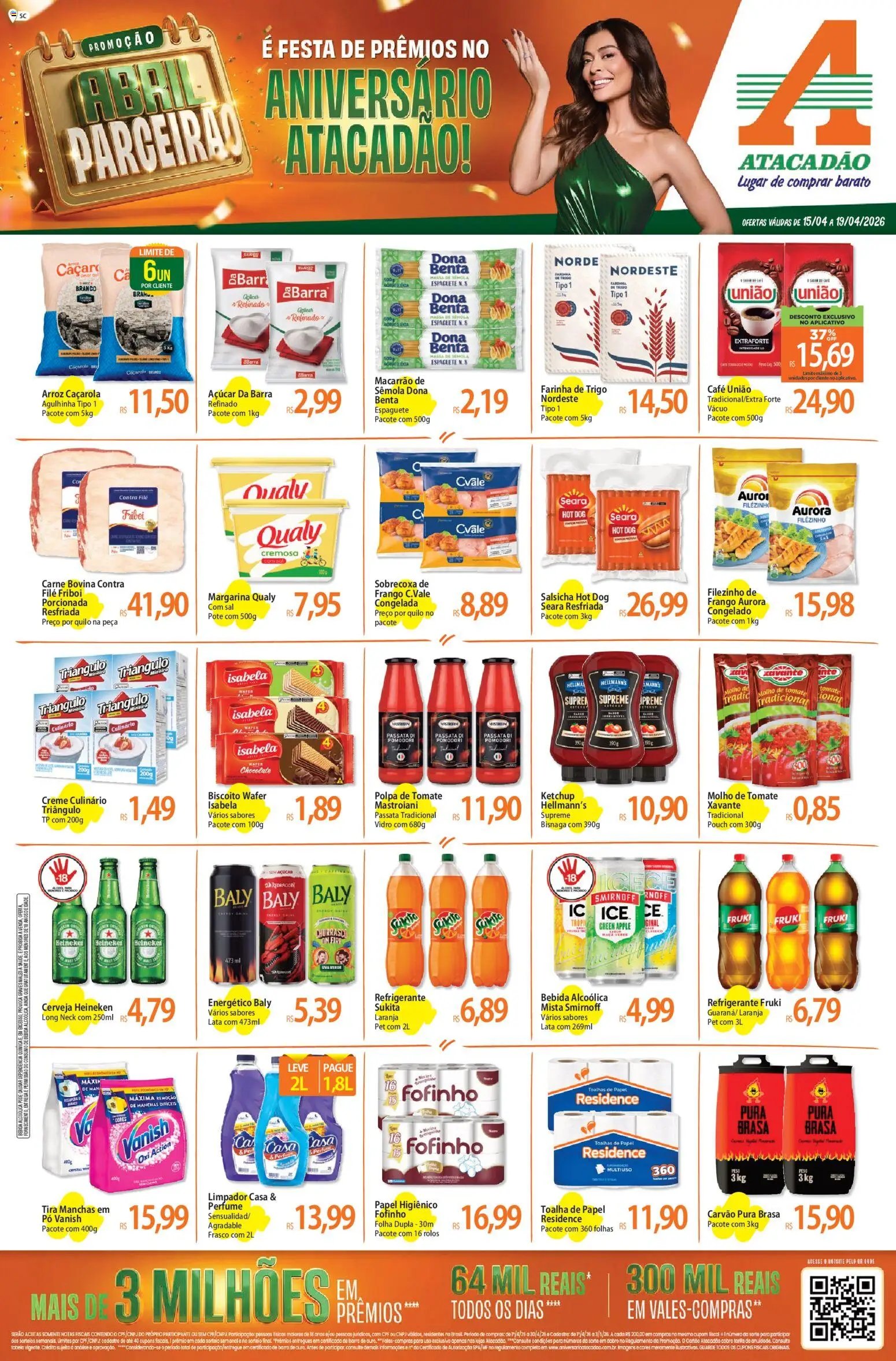 Atacadão folheto a partir de 15/04/2026 Atacadão ofertas - SC (2026-04-15 - 2026-04-19)