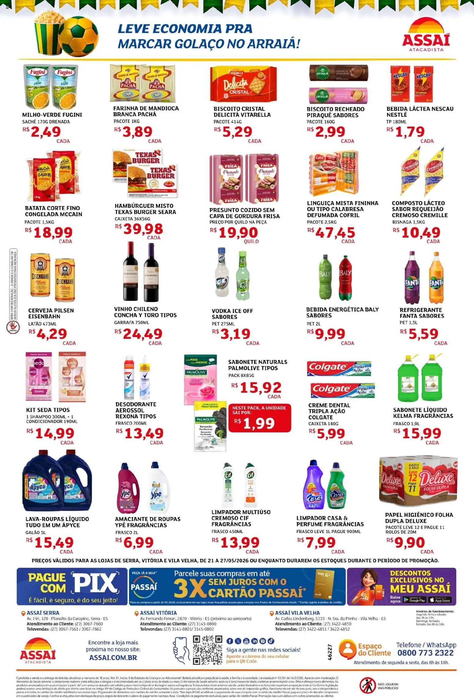 Assaí Atacadista folheto a partir de 21/05/2026 Assaí Atacadista ofertas - ES (2026-05-21 - 2026-05-27)