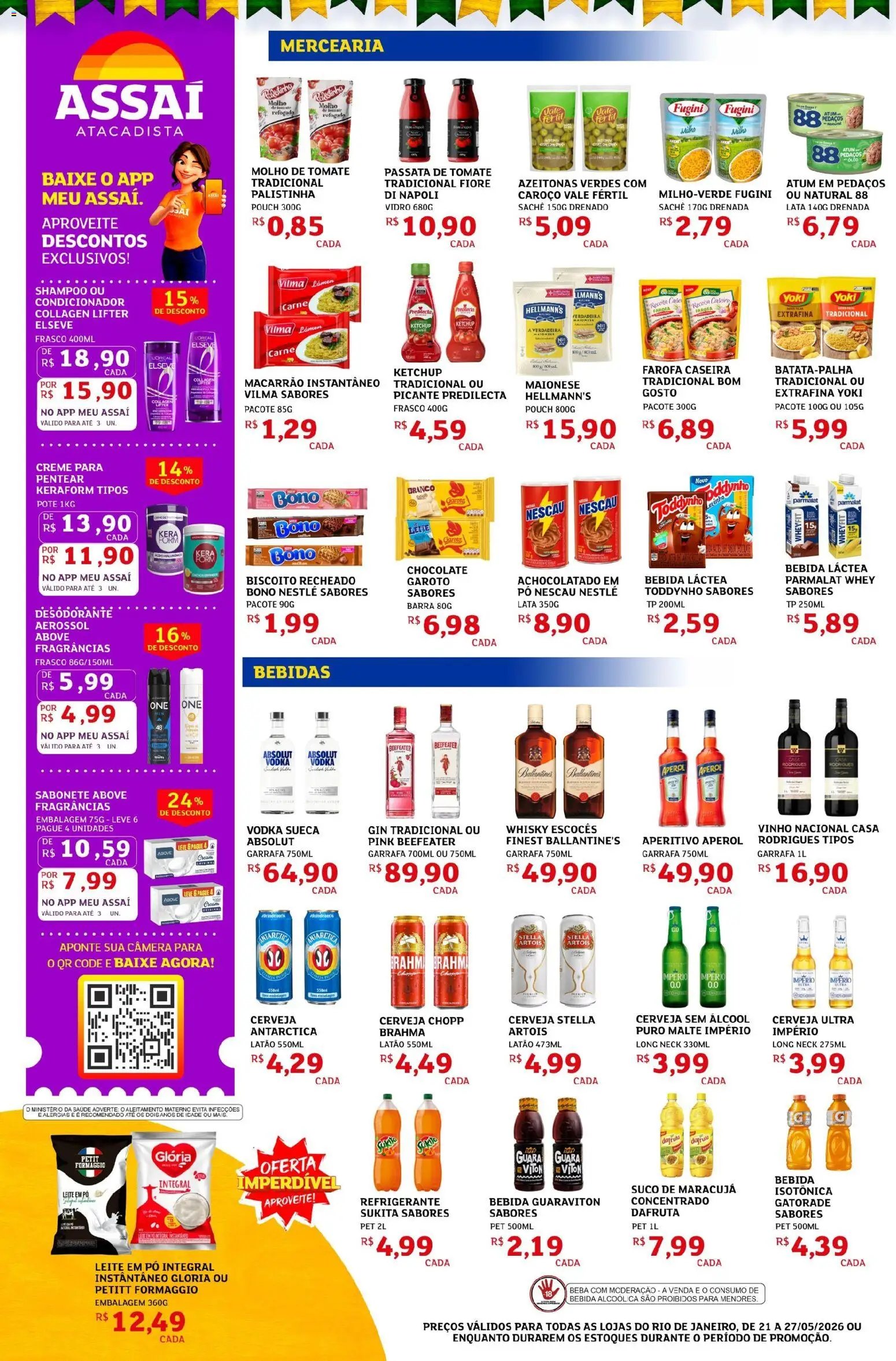 Assaí Atacadista folheto a partir de 21/05/2026 Assaí Atacadista ofertas - RJ (2026-05-21 - 2026-05-27)
