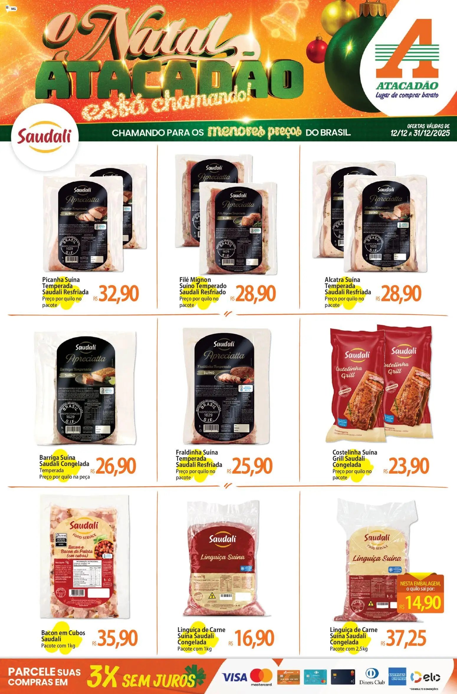 Atacadão folheto a partir de 12/12/2025 Ofertas - MG (2025-12-12 - 2025-12-31)