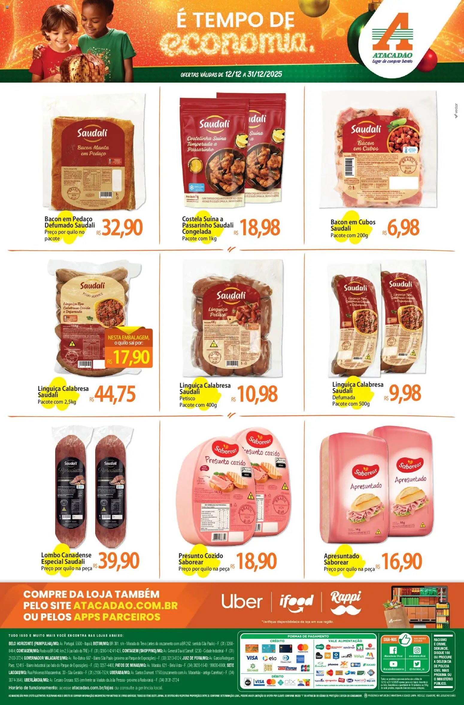 Atacadão folheto a partir de 12/12/2025 Ofertas - MG (2025-12-12 - 2025-12-31)
