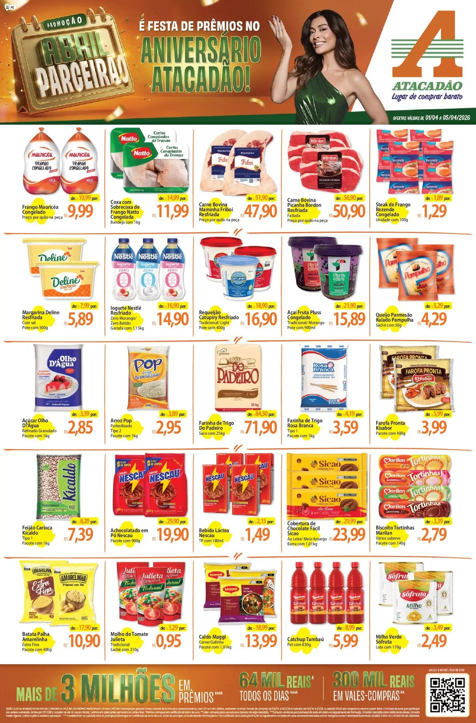 Atacadão folheto a partir de 01/04/2026 Atacadão ofertas - PE (2026-04-01 - 2026-04-05)