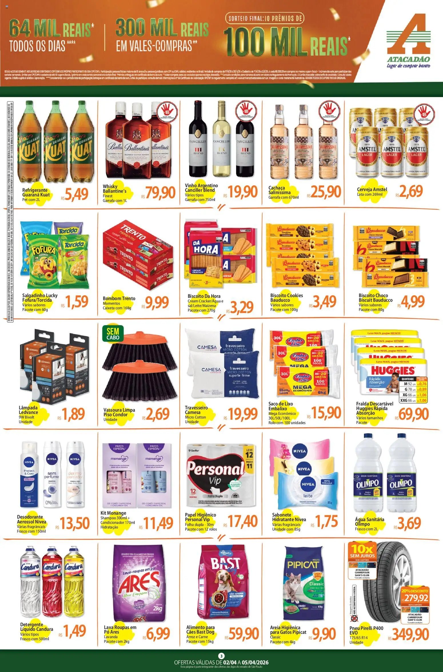 Atacadão folheto a partir de 02/04/2026 Atacadão ofertas - SP (2026-04-02 - 2026-04-05)