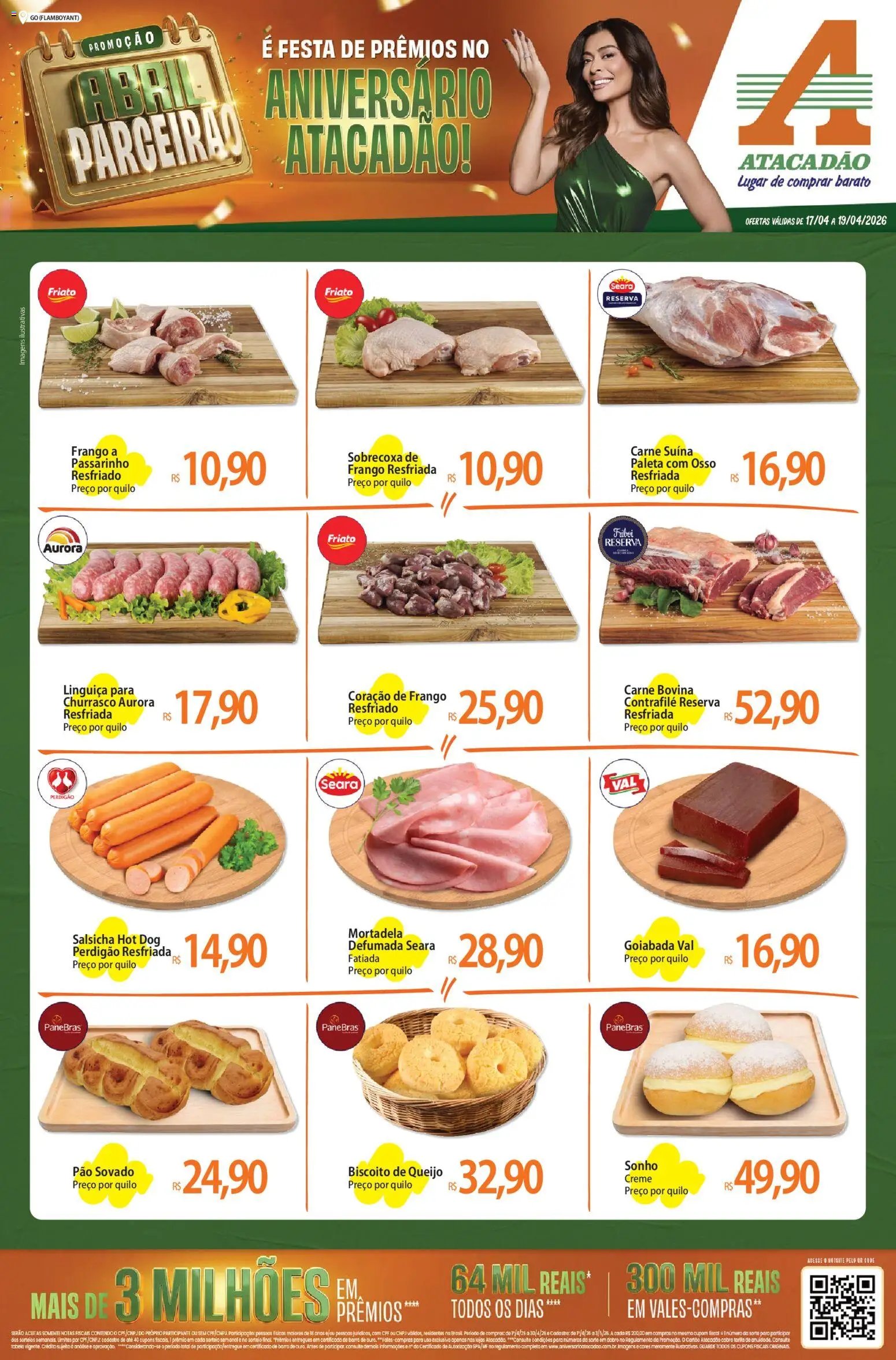 Atacadão folheto a partir de 17/04/2026 Atacadão ofertas - GO (2026-04-17 - 2026-04-19)