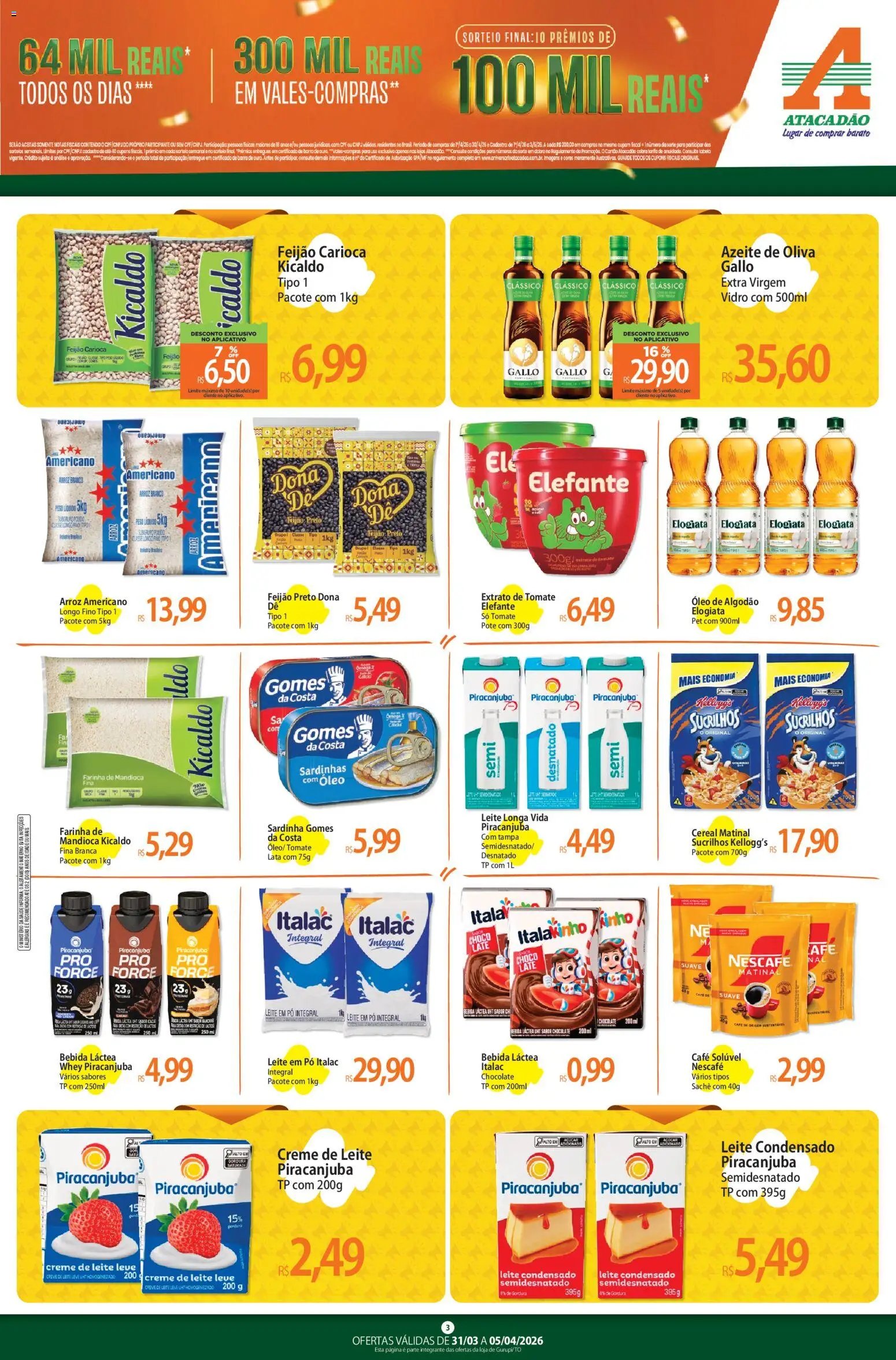 Atacadão folheto a partir de 31/03/2026 Atacadão ofertas - TO (2026-03-31 - 2026-04-05)