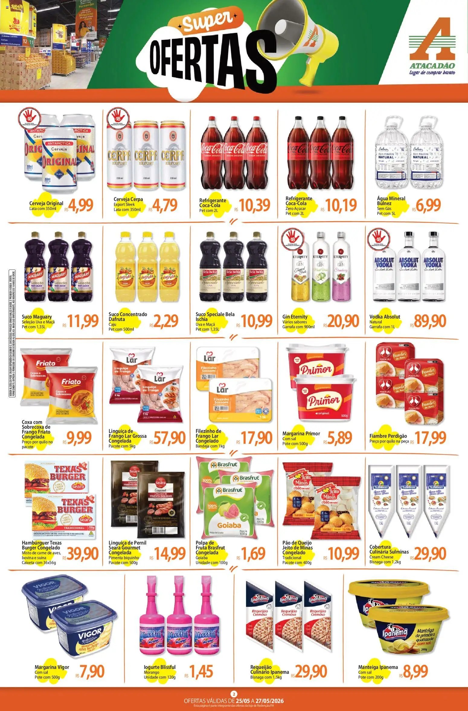 Atacadão folheto a partir de 25/05/2026 Atacadão ofertas - PA (2026-05-25 - 2026-05-27)
