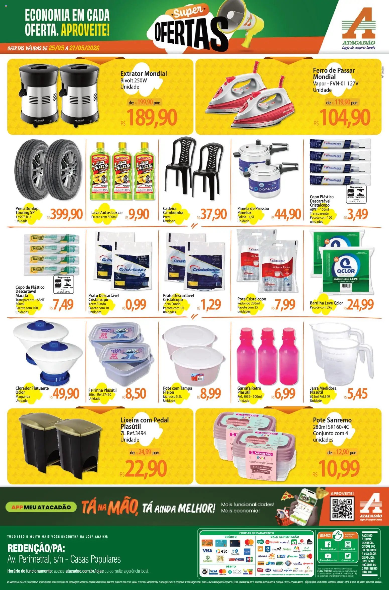 Atacadão folheto a partir de 25/05/2026 Atacadão ofertas - PA (2026-05-25 - 2026-05-27)
