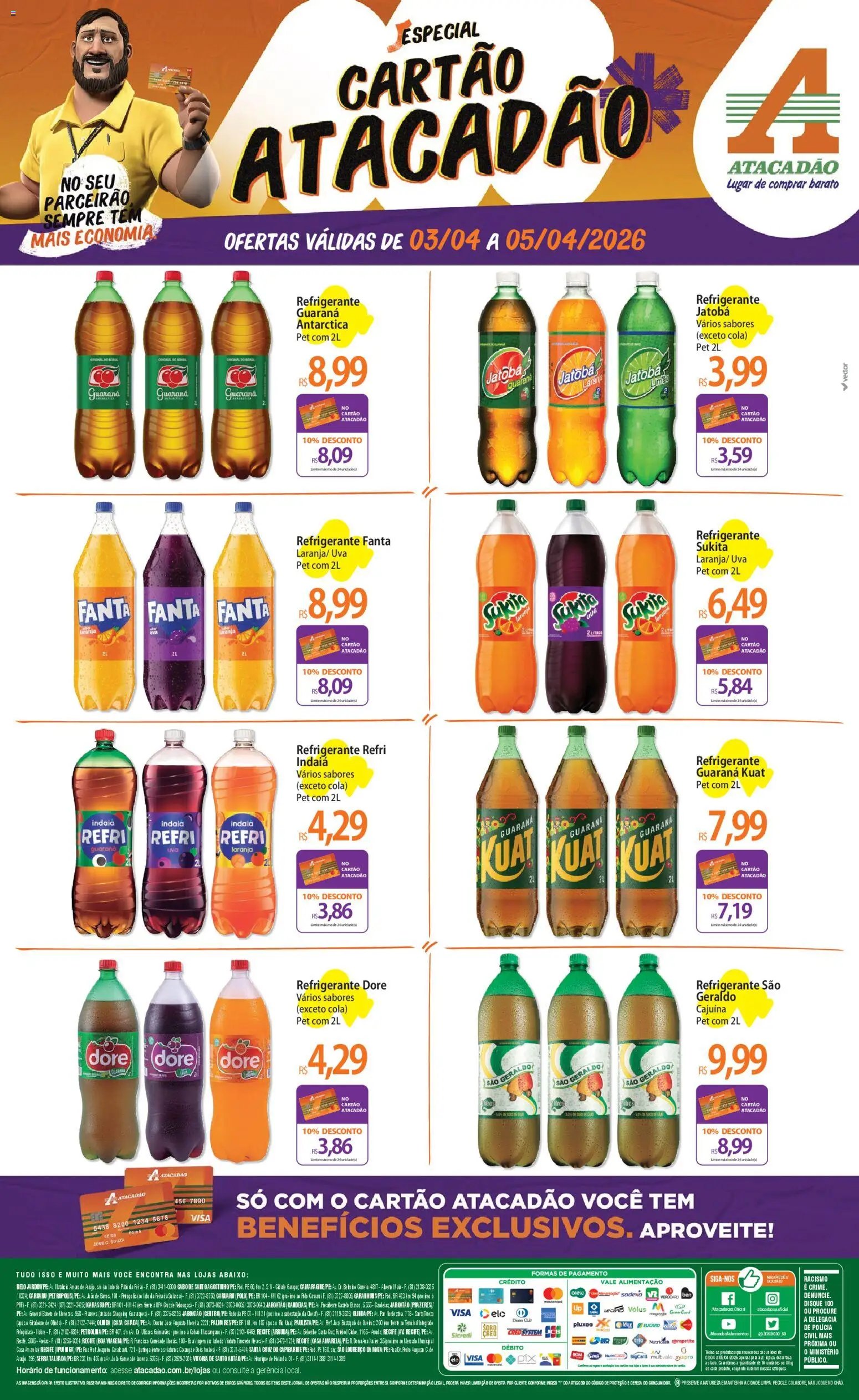 Atacadão folheto a partir de 03/04/2026 Atacadão ofertas - PE (2026-04-03 - 2026-04-05)