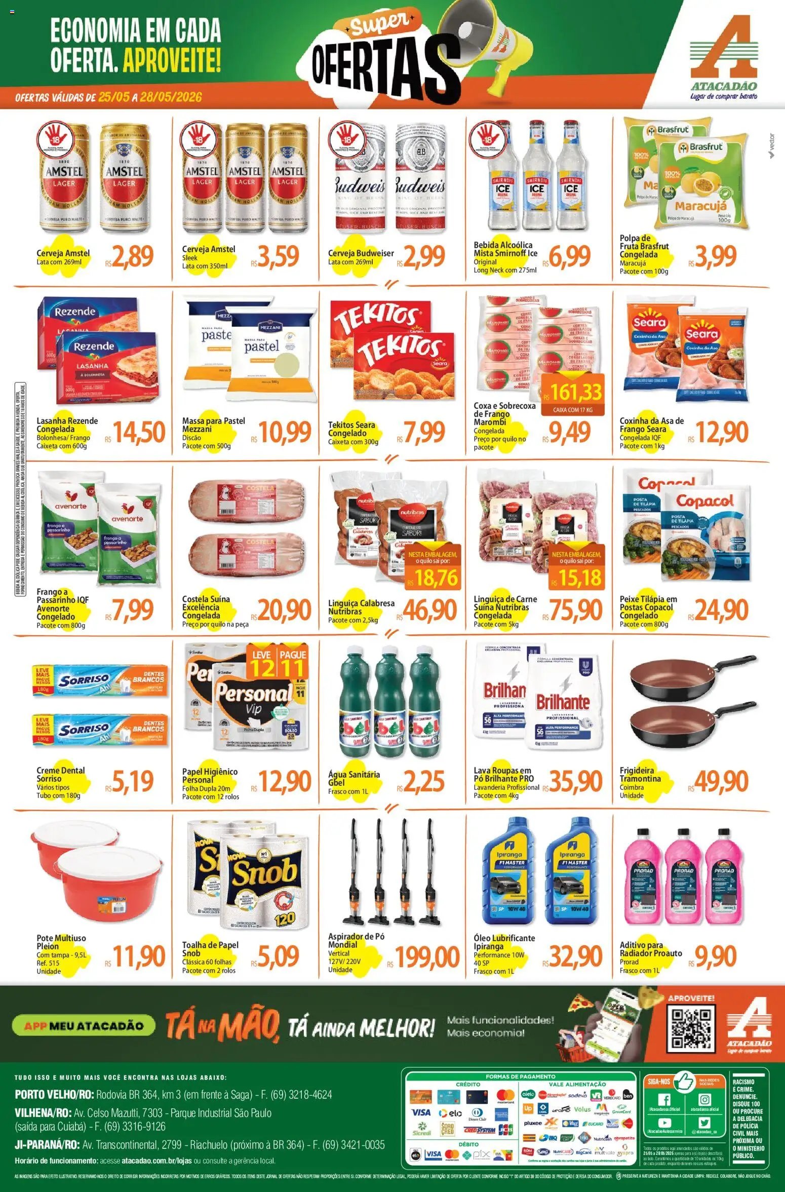 Atacadão folheto a partir de 25/05/2026 Atacadão ofertas - RO (2026-05-25 - 2026-05-28)