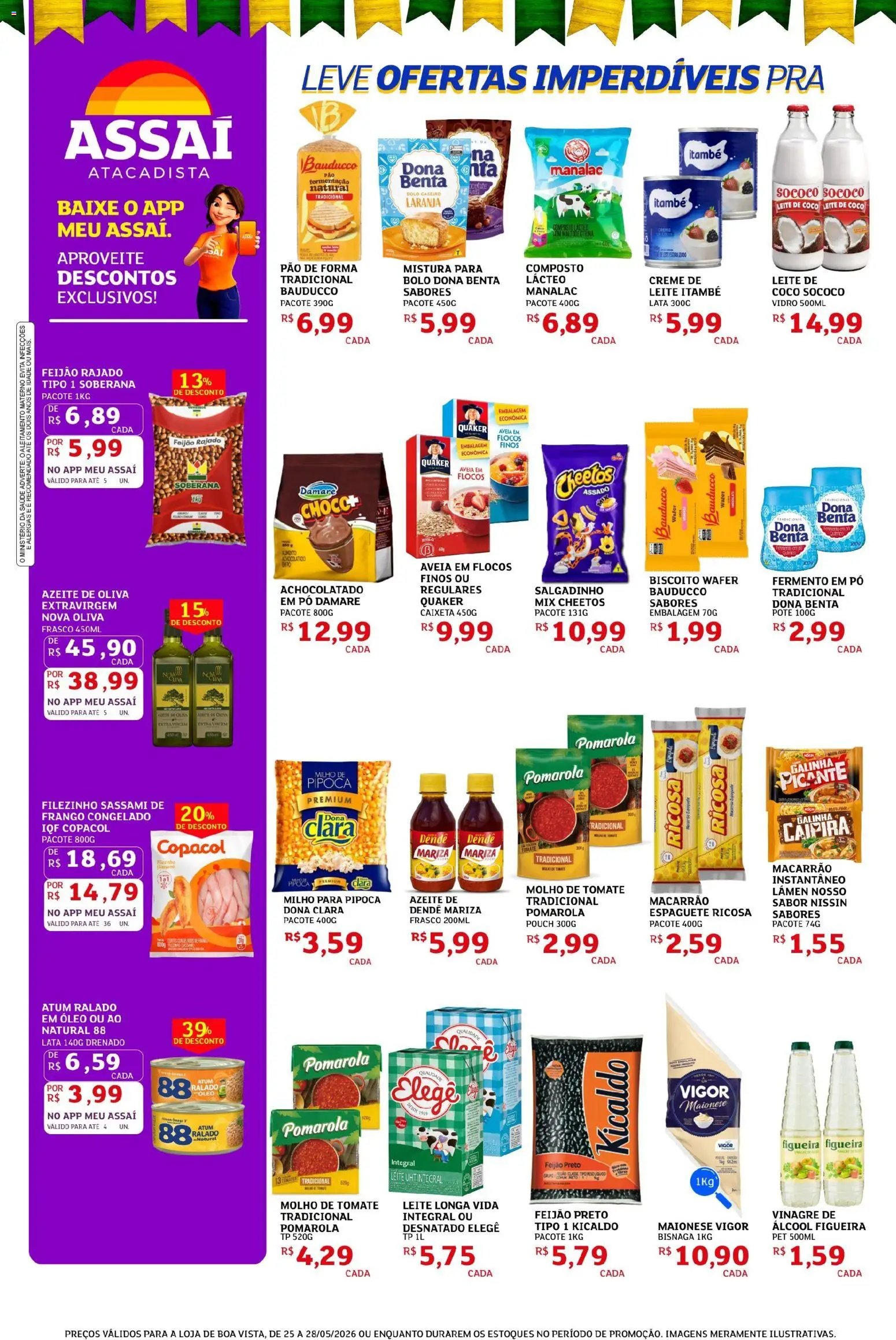 Assaí Atacadista folheto a partir de 25/05/2026 Assaí Atacadista ofertas - RR (2026-05-25 - 2026-05-28)