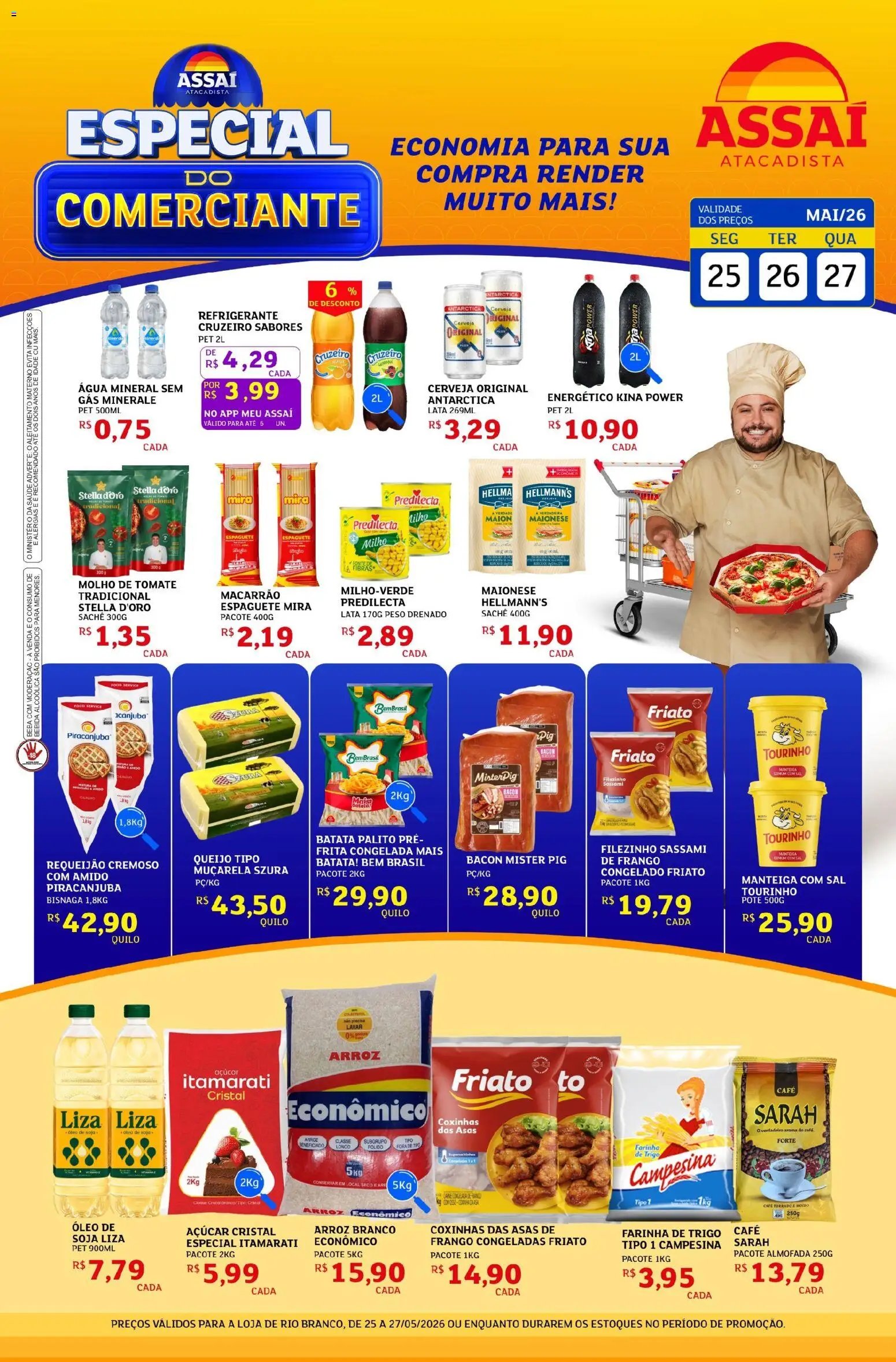 Assaí Atacadista folheto a partir de 25/05/2026 Assaí Atacadista ofertas - AC (2026-05-25 - 2026-05-27)