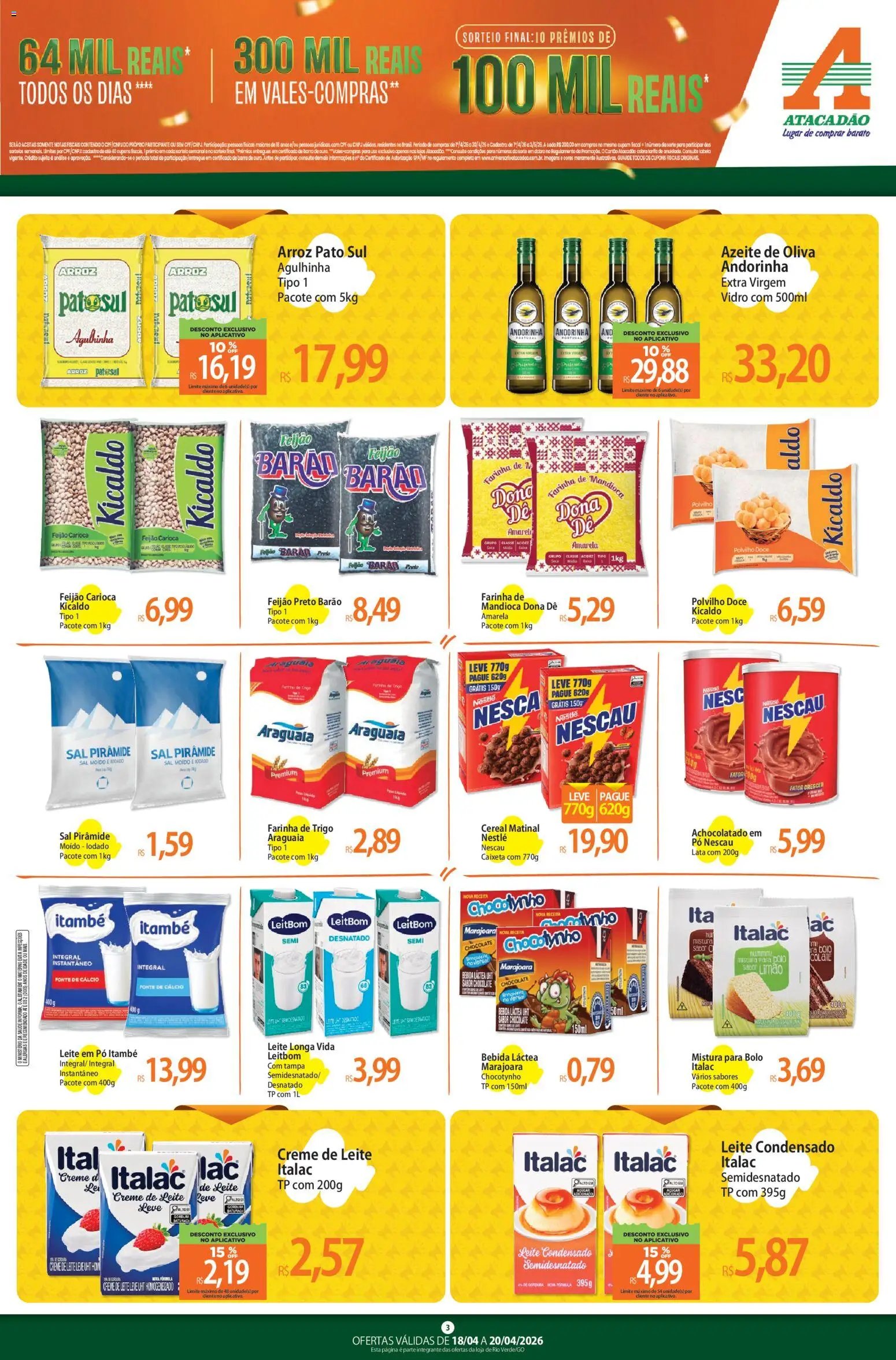 Atacadão folheto a partir de 18/04/2026 Atacadão ofertas - GO (2026-04-18 - 2026-04-20)