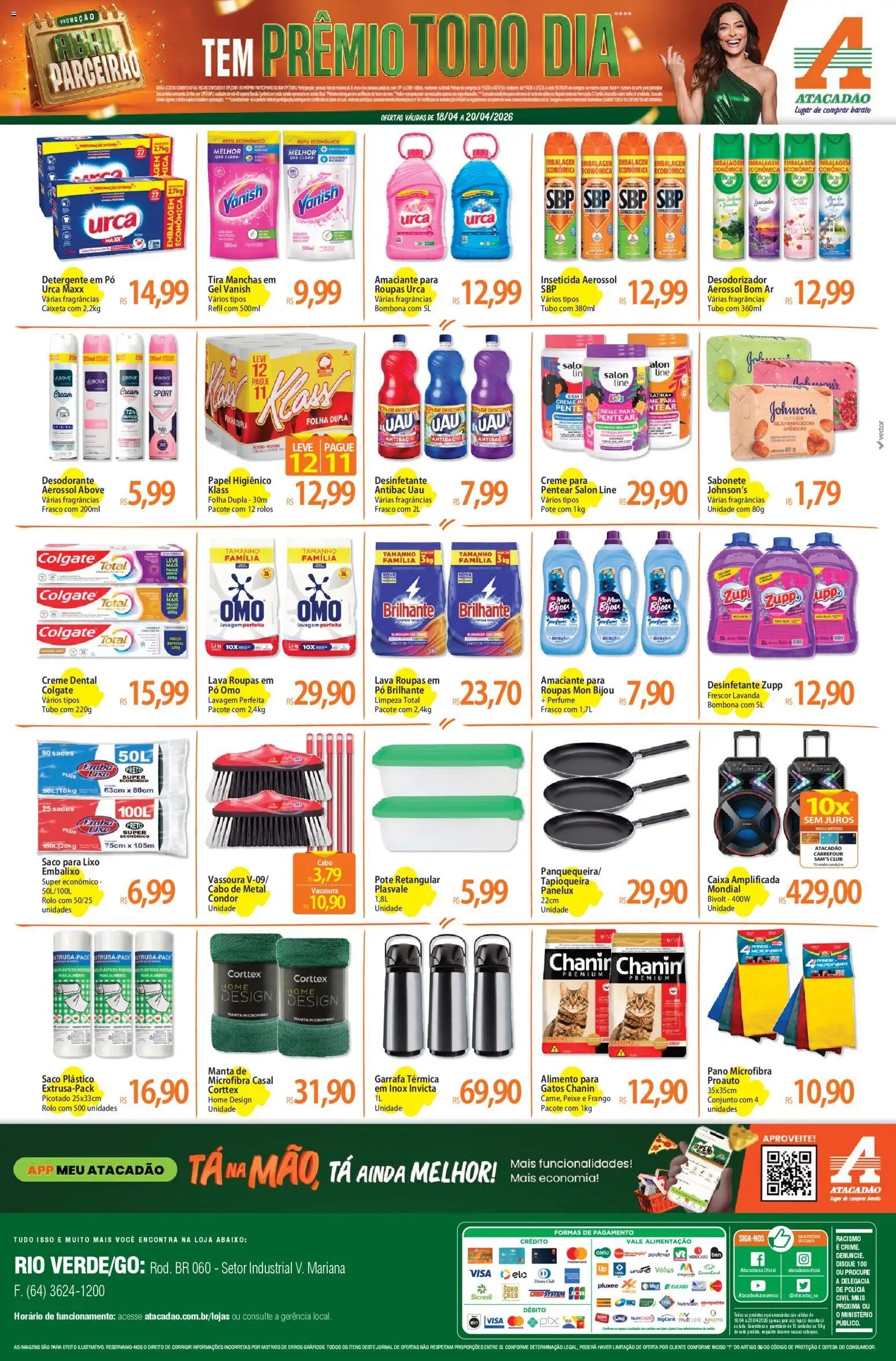Atacadão folheto a partir de 18/04/2026 Atacadão ofertas - GO (2026-04-18 - 2026-04-20)