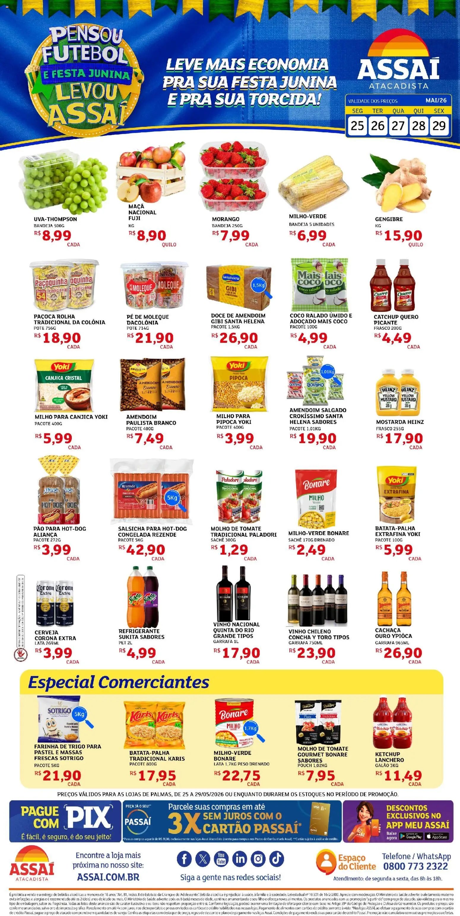 Assaí Atacadista folheto a partir de 26/05/2026 Assaí Atacadista ofertas - TO (2026-05-26 - 2026-05-29)