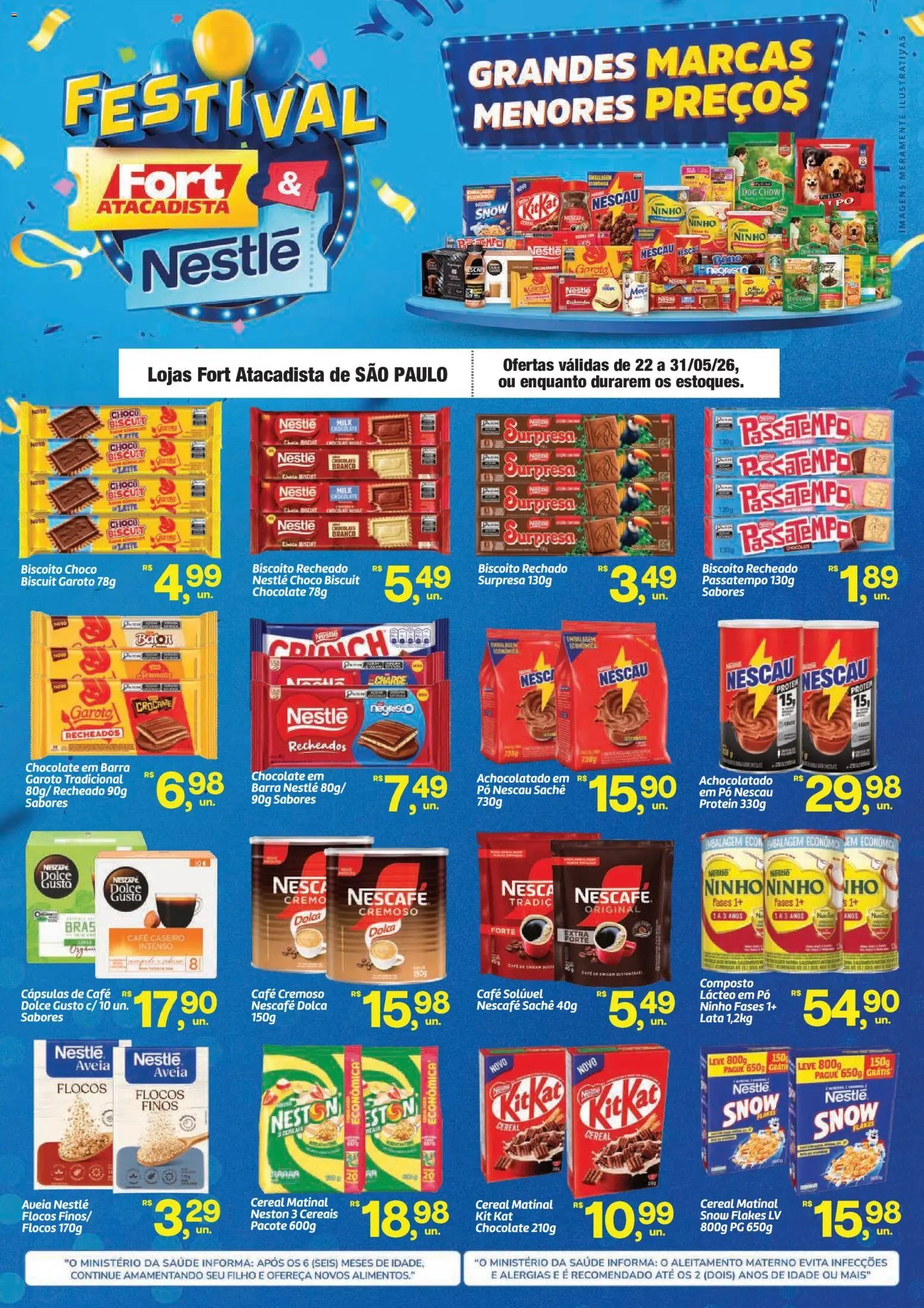 Fort Atacadista folheto a partir de 22/05/2026 Fort Atacadista ofertas Nestlé (2026-05-22 - 2026-05-31)