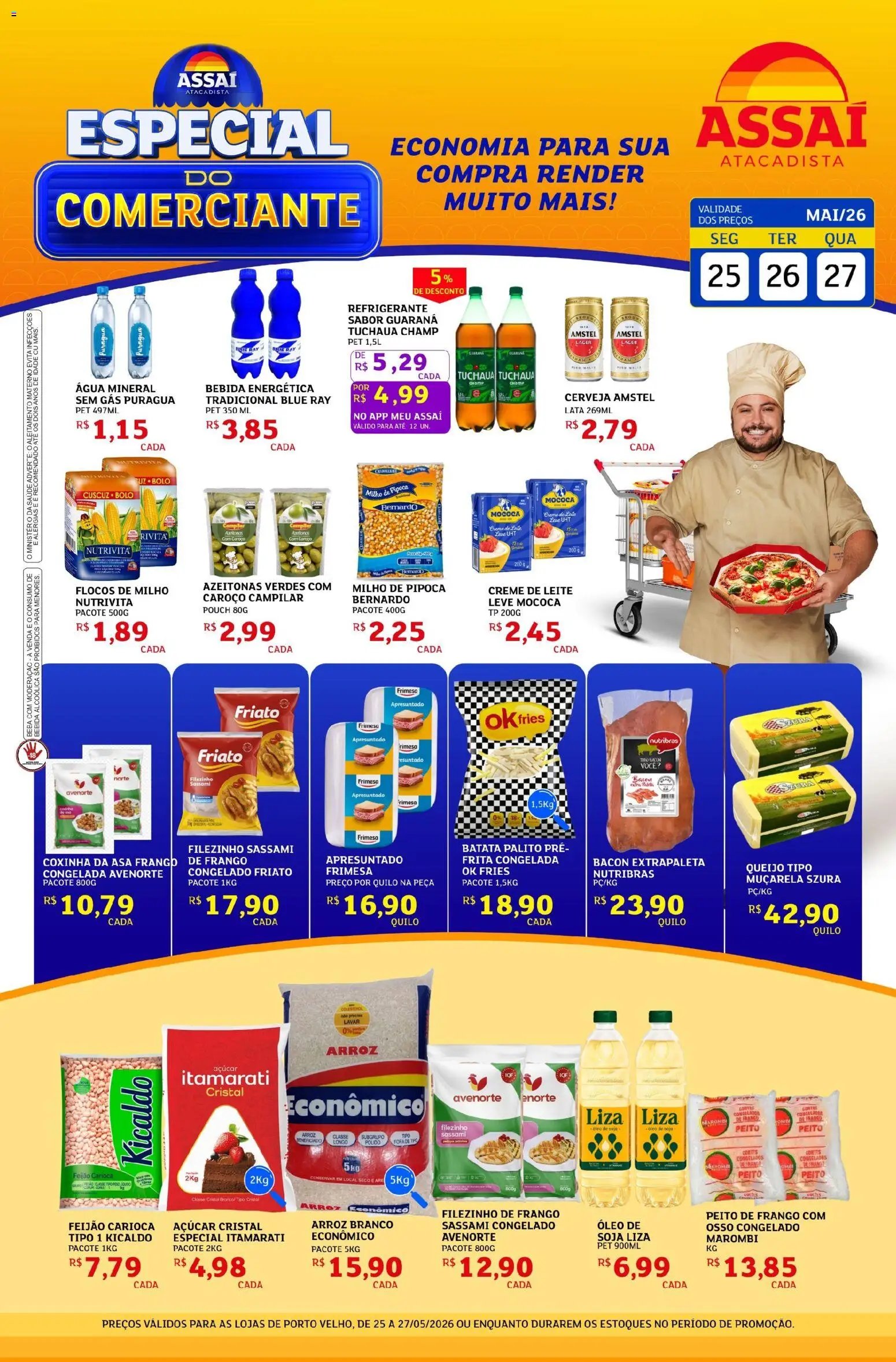 Assaí Atacadista folheto a partir de 25/05/2026 Assaí Atacadista ofertas - RO (2026-05-25 - 2026-05-27)