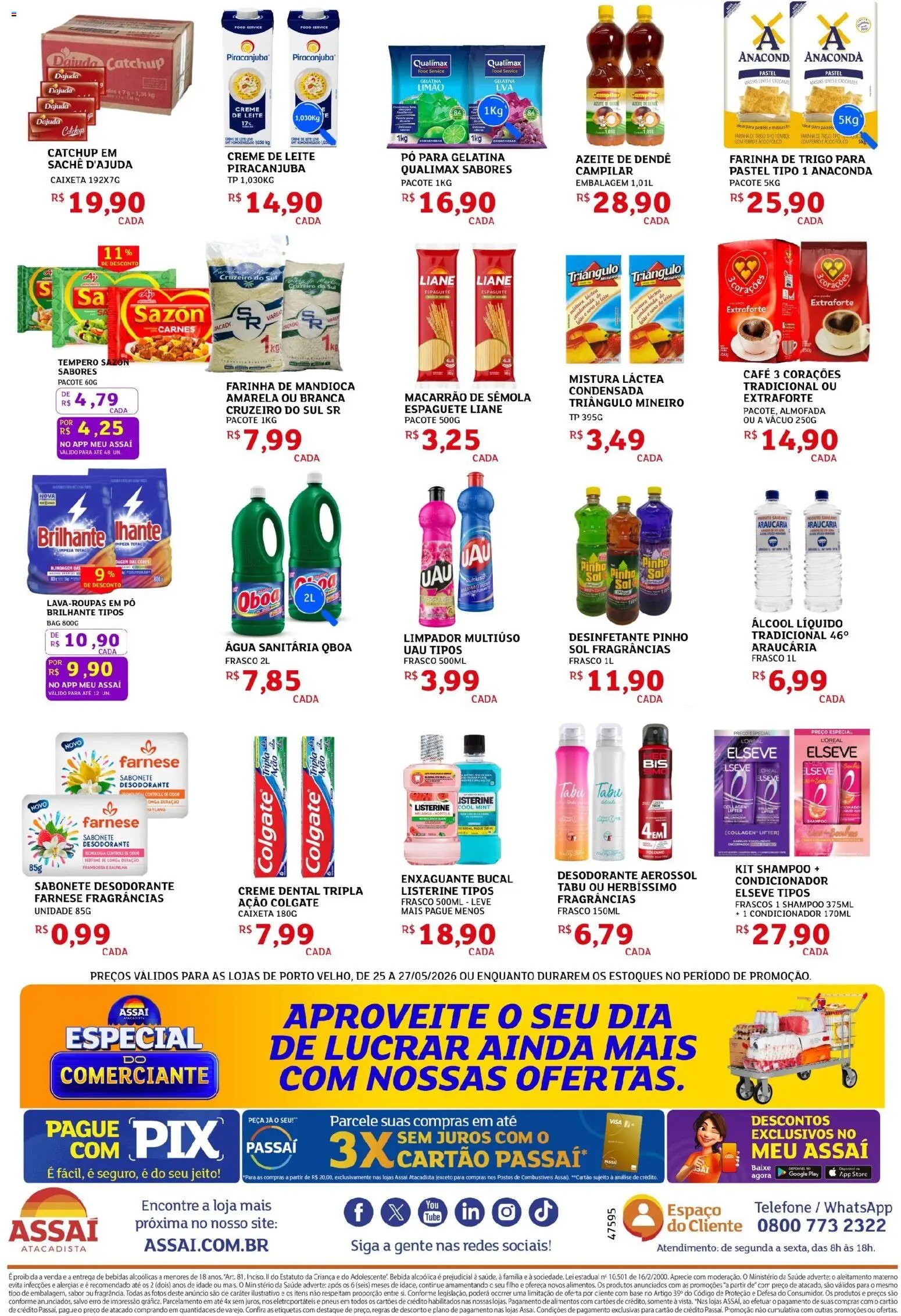 Assaí Atacadista folheto a partir de 25/05/2026 Assaí Atacadista ofertas - RO (2026-05-25 - 2026-05-27)