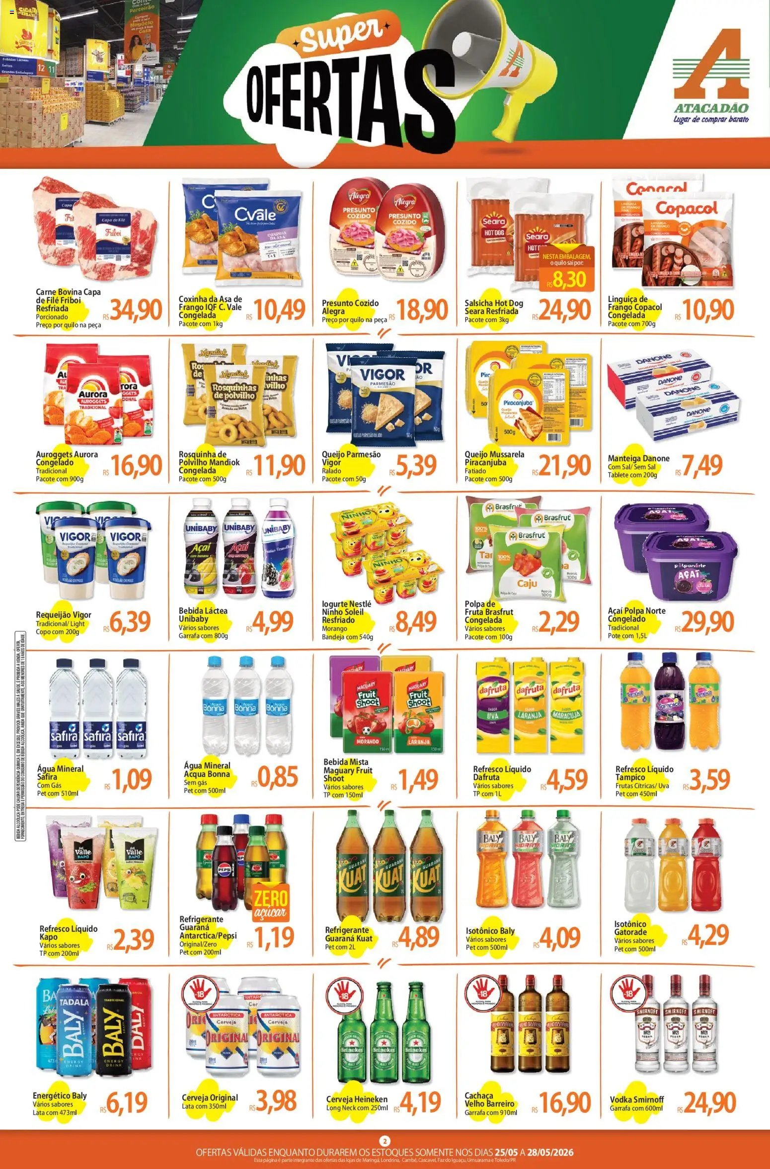 Atacadão folheto a partir de 25/05/2026 Atacadão ofertas - PR (2026-05-25 - 2026-05-28)