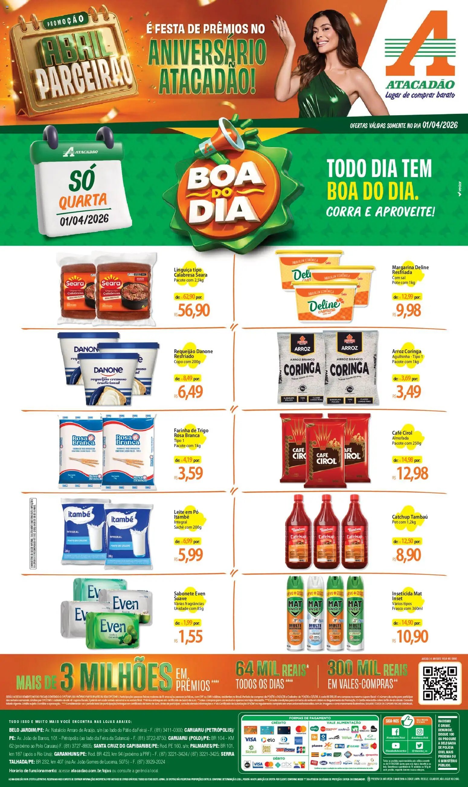 Atacadão folheto a partir de 01/04/2026 Atacadão ofertas - PE (2026-04-01 - 2026-04-01)