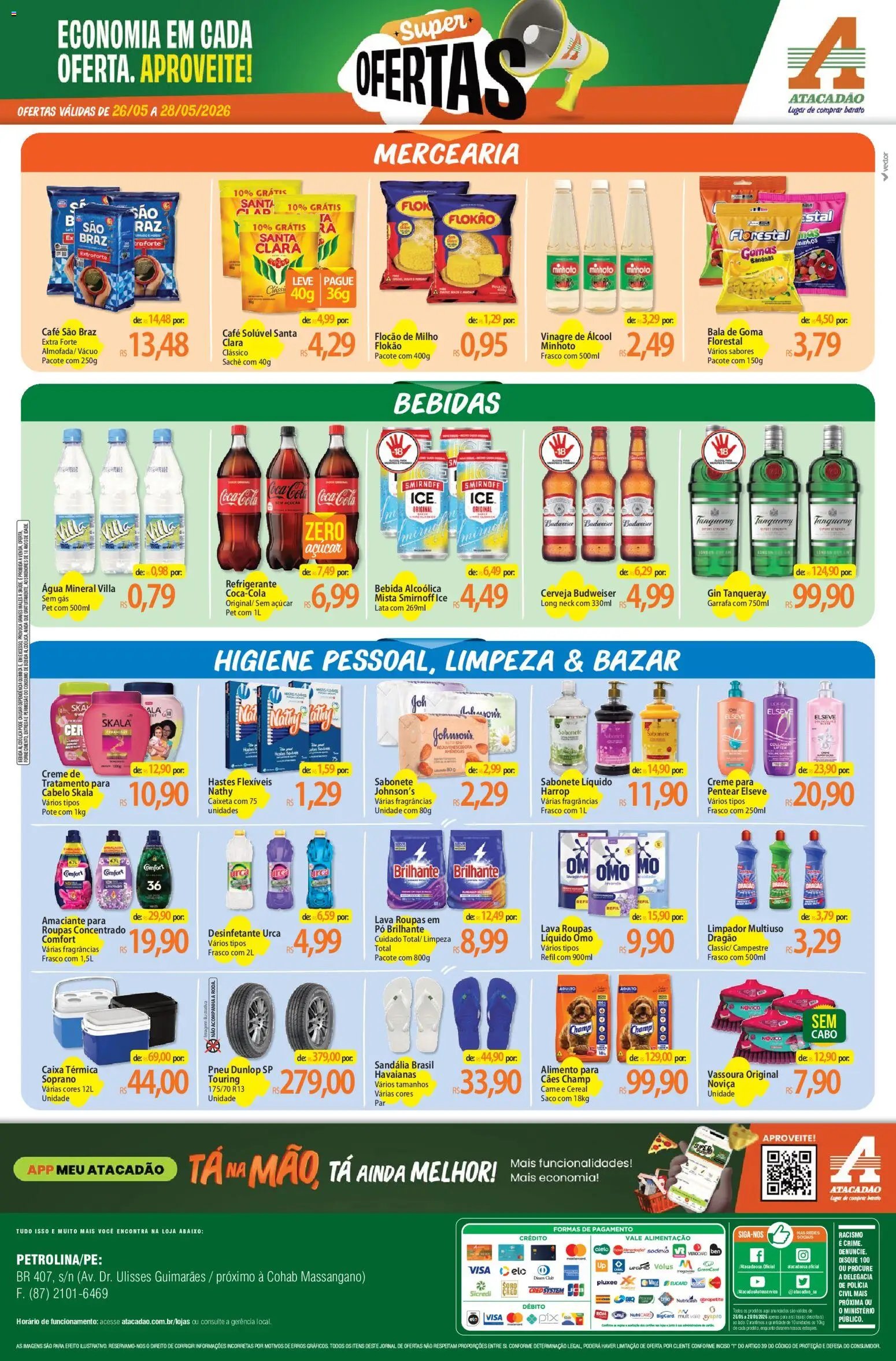 Atacadão folheto a partir de 26/05/2026 Atacadão ofertas - PE (2026-05-26 - 2026-05-28)