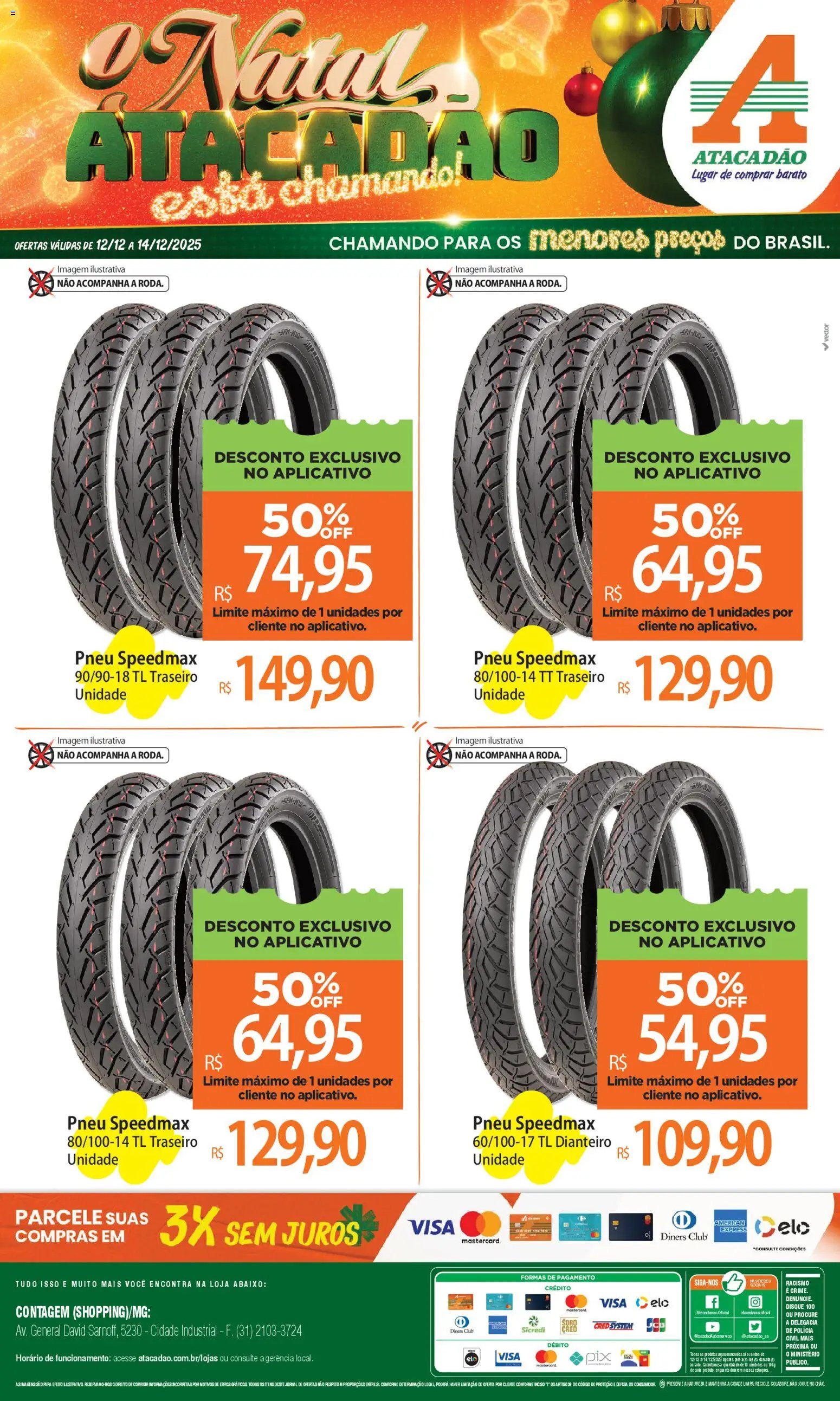 Atacadão folheto a partir de 12/12/2025 Ofertas - MG (2025-12-12 - 2025-12-14)