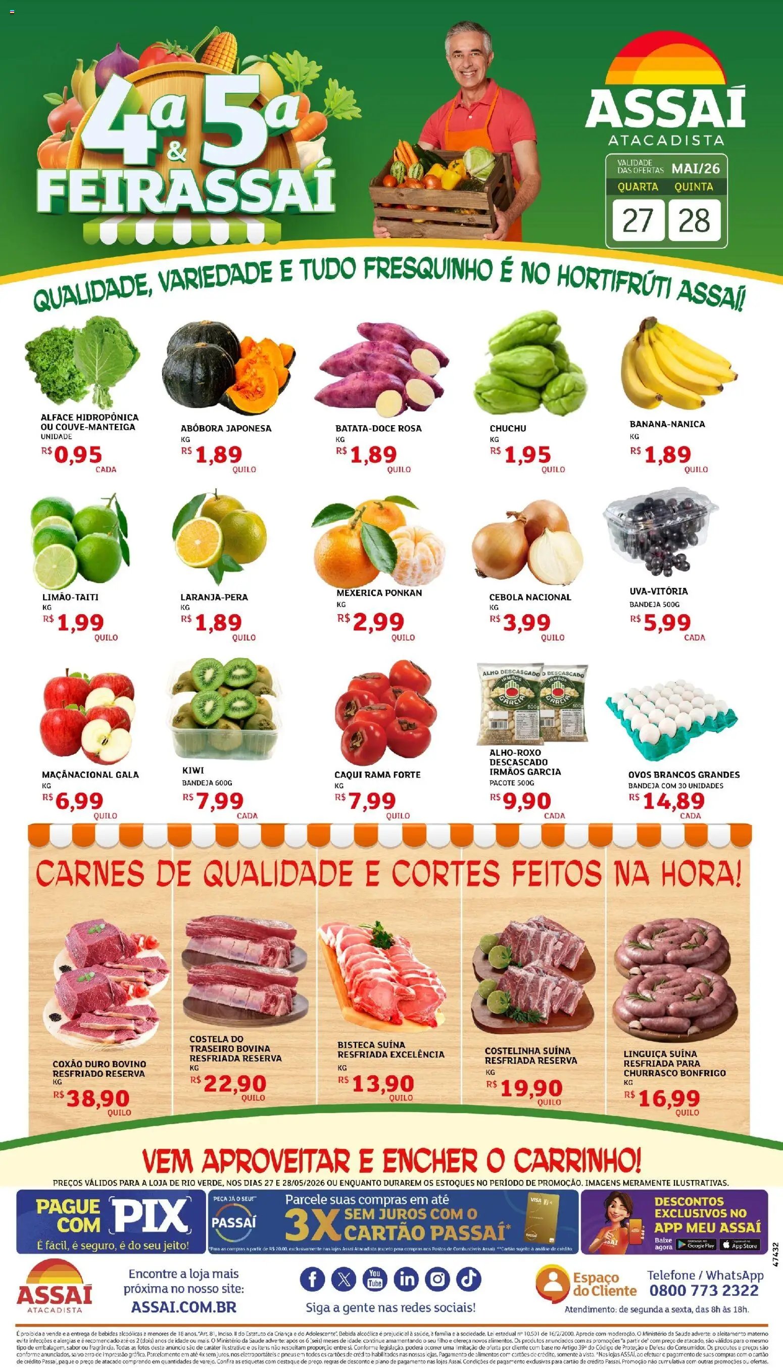 Assaí Atacadista folheto a partir de 27/05/2026 Assaí Atacadista ofertas - GO (2026-05-27 - 2026-05-28)