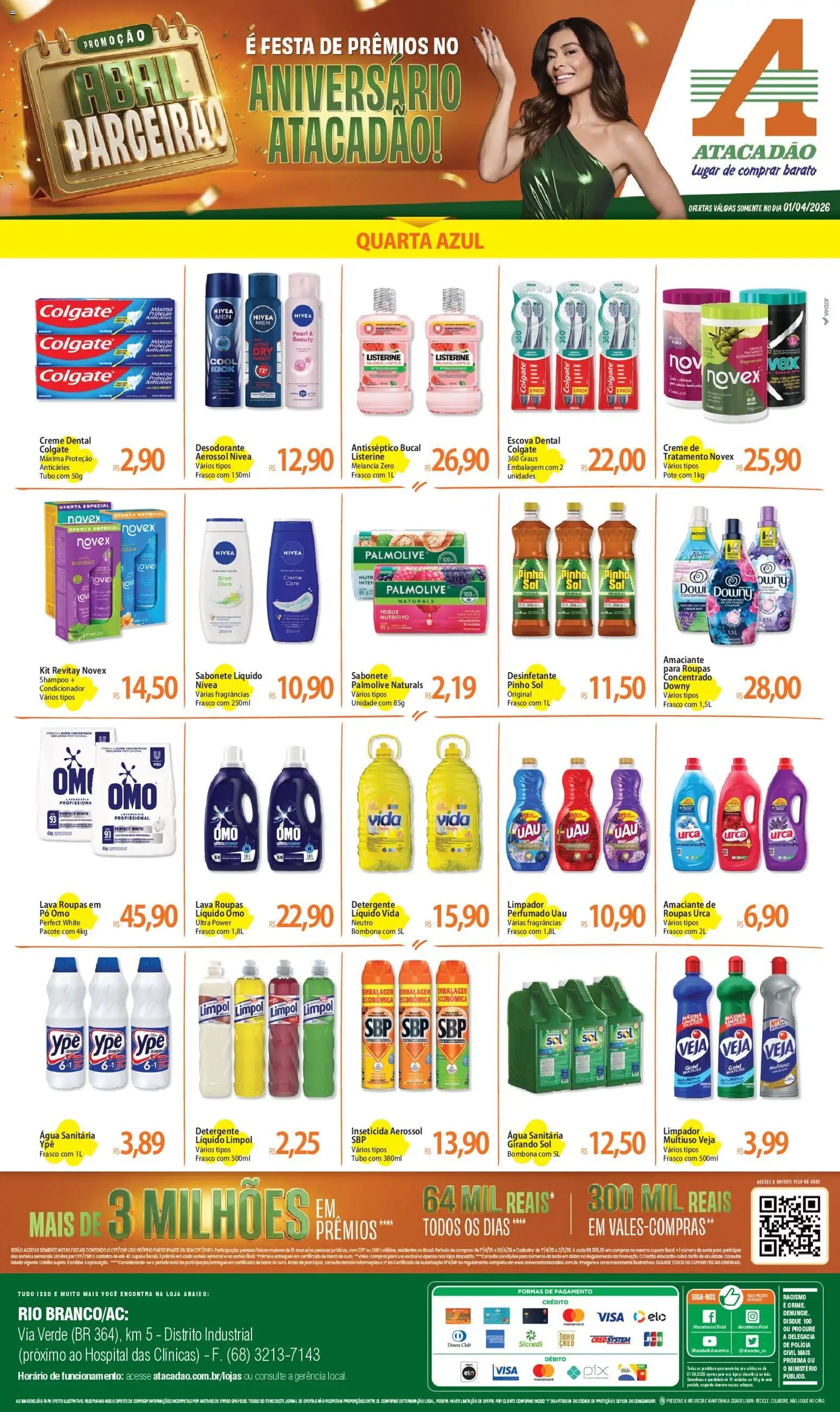 Atacadão folheto a partir de 01/04/2026 Atacadão ofertas - AC (2026-04-01 - 2026-04-01)