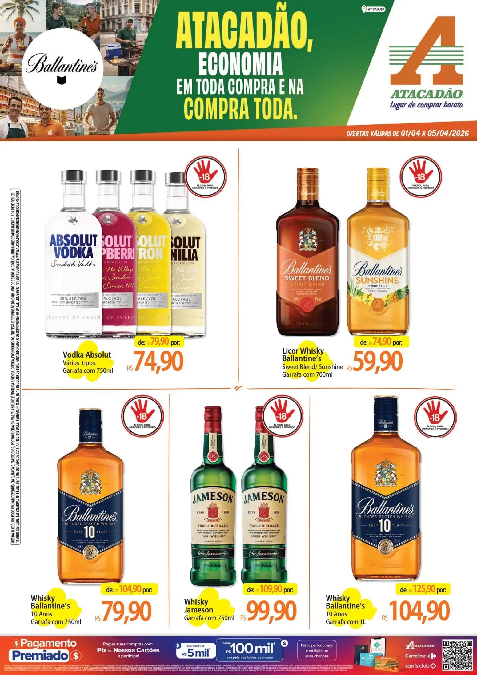 Atacadão folheto a partir de 01/04/2026 Atacadão ofertas - SP (2026-04-01 - 2026-04-05)