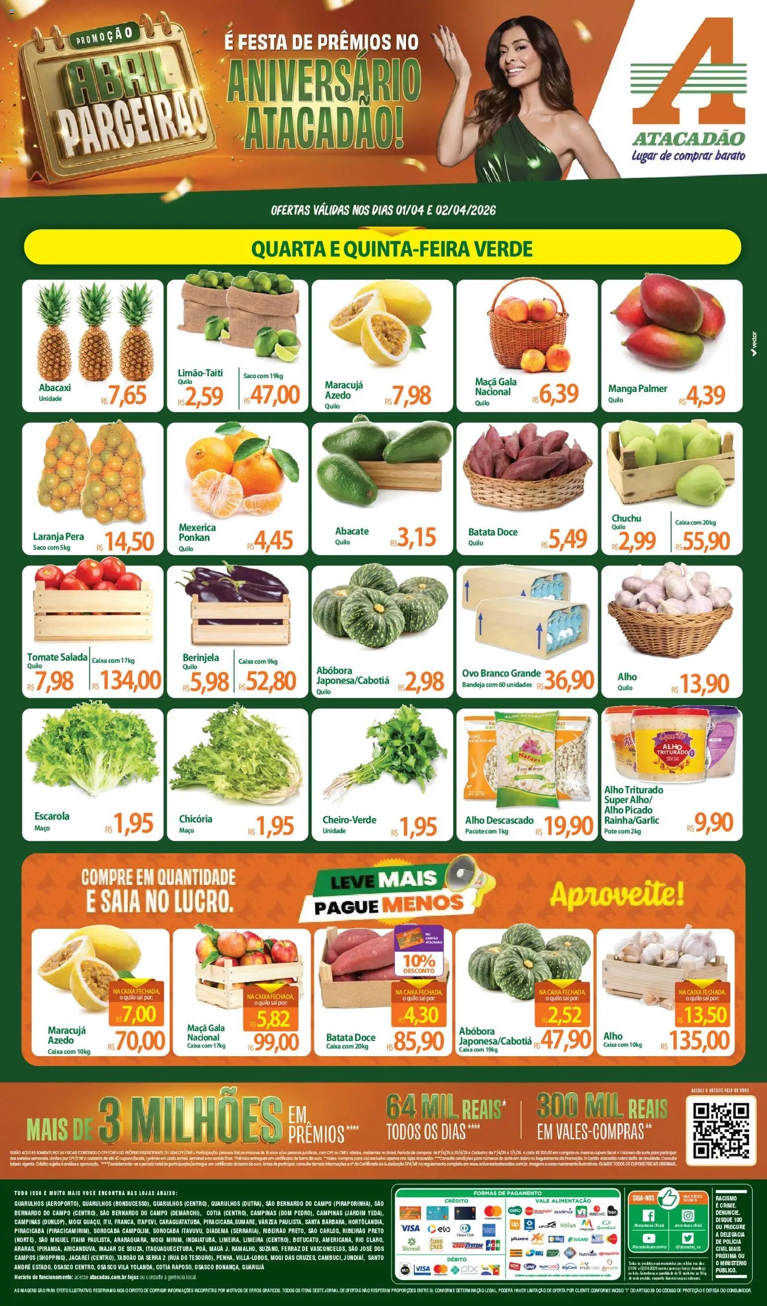Atacadão folheto a partir de 01/04/2026 Atacadão ofertas - SP (2026-04-01 - 2026-04-02)