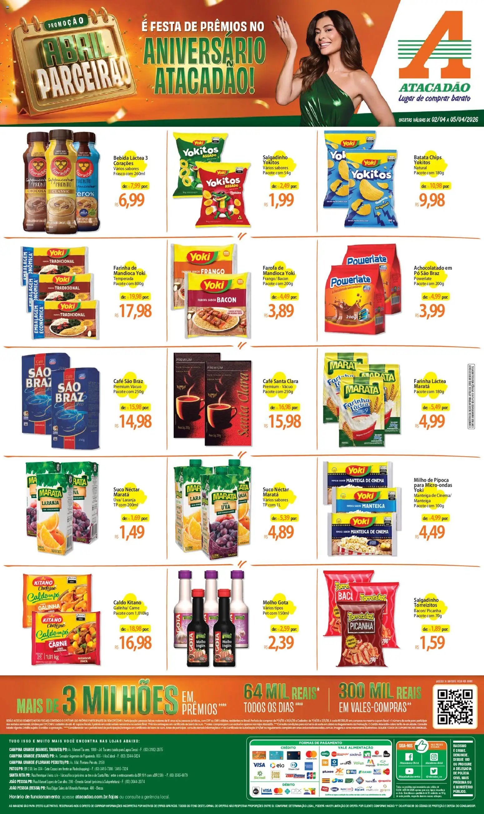 Atacadão folheto a partir de 02/04/2026 Atacadão ofertas - PB (2026-04-02 - 2026-04-05)