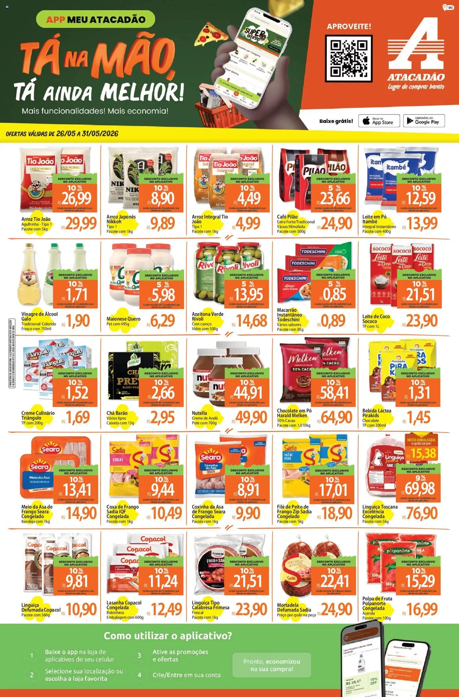 Atacadão folheto a partir de 26/05/2026 Atacadão ofertas - MS (2026-05-26 - 2026-05-31)