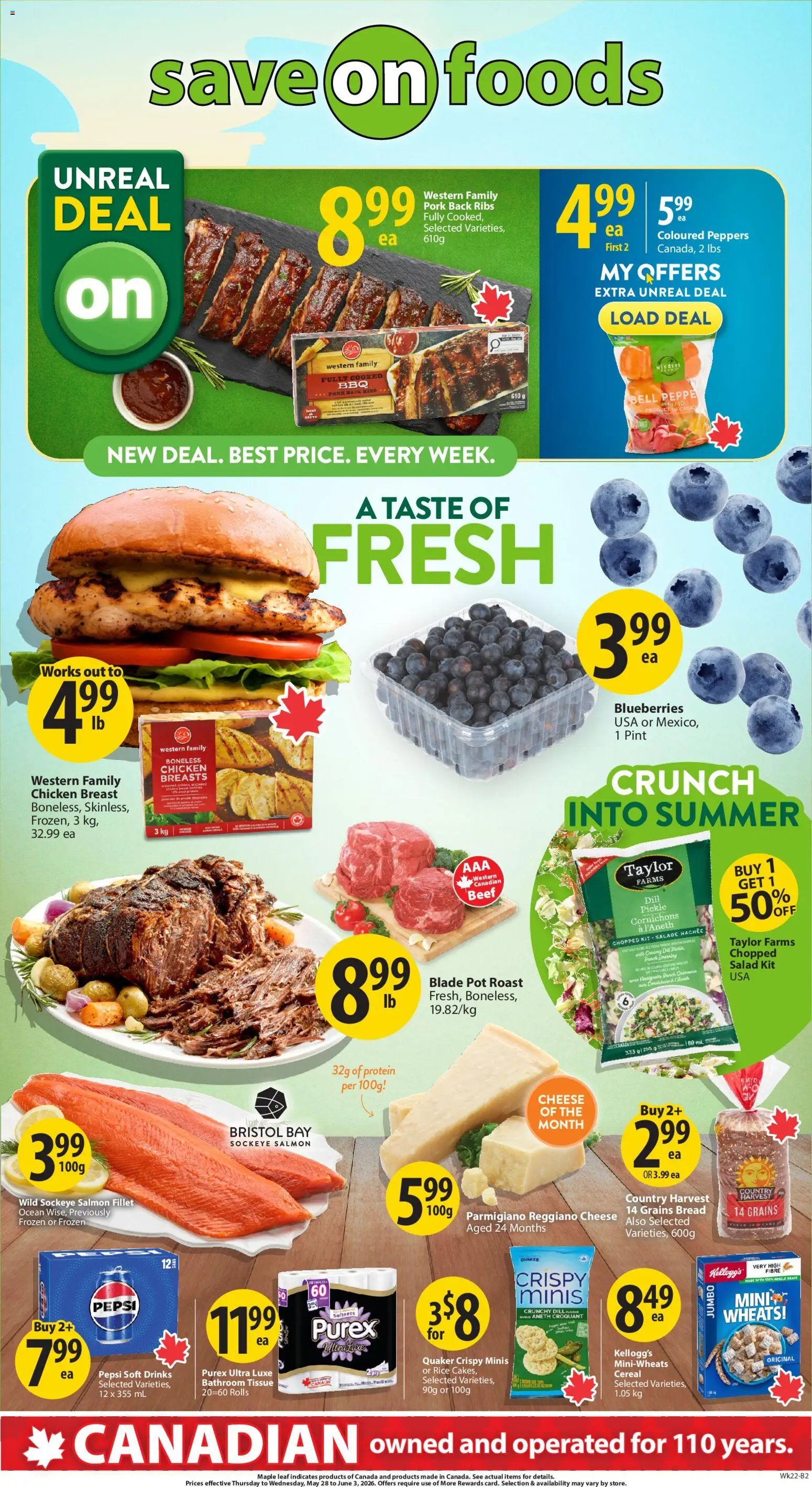 Save on foods flyer from 28.05.2026 Save on foods weekly flyer / circulaire
