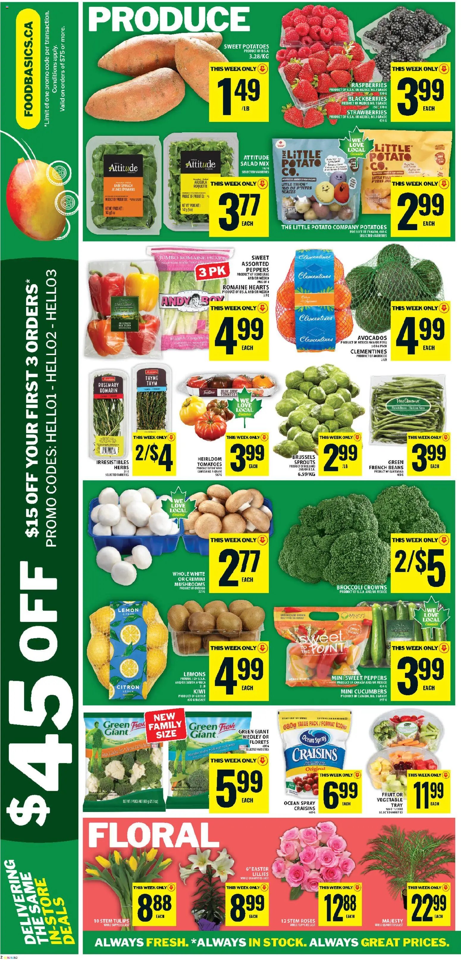 Food Basics flyer from 26.03.2026 Food Basics weekly flyer - Ajax